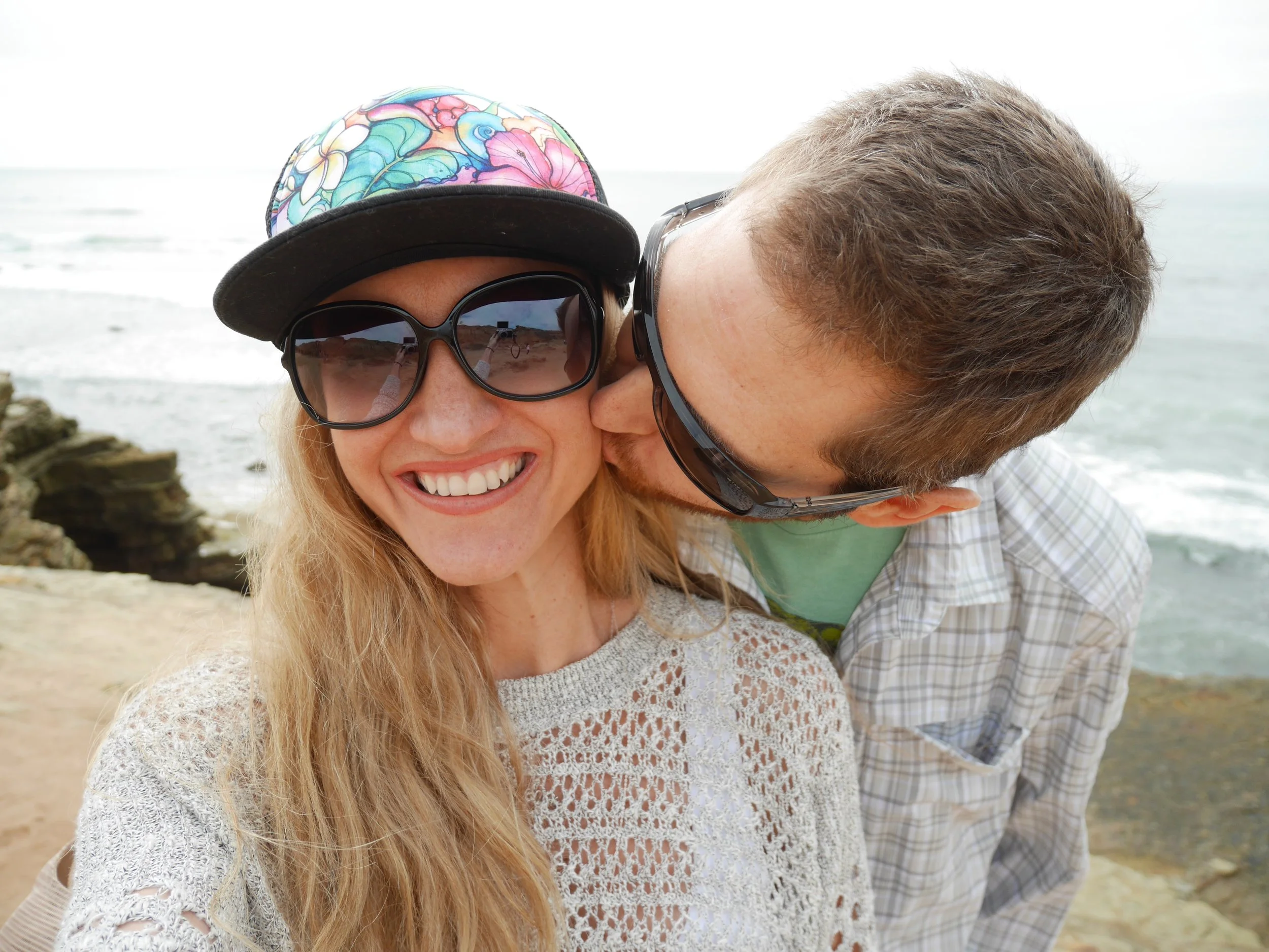 Finding magic in everyday moments | newlyweds at beach