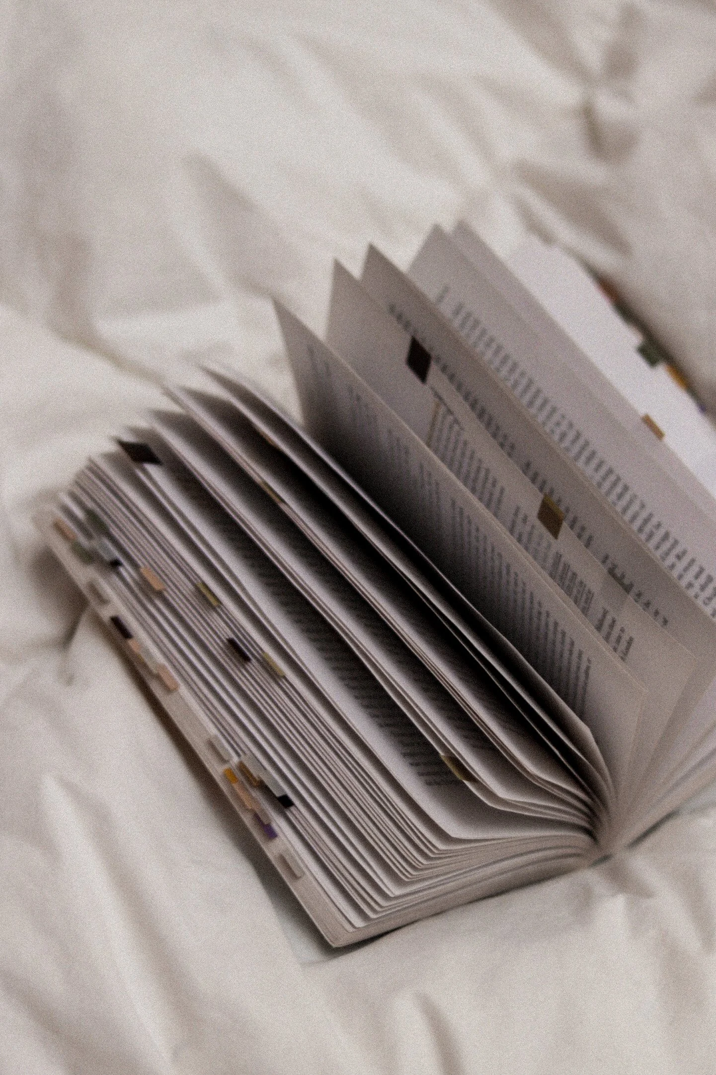 book with tabbed pages