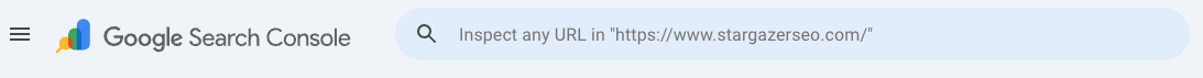 Google Search Console URL inspection tool