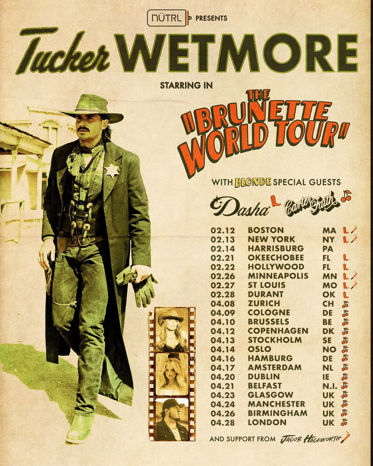 Zurich, are you ready? 🇨🇭🇨🇭
@tuckerwetmore is coming to SWITZERLAND! Be ready on April 8, 2026 at @kaufleuten_kultur 🤠 @livenationch 
#TuckerWetmore #WindUpMissingYou #TheBrunetteWorldTour #Zurich #Switzerland #Country #CountryMusic