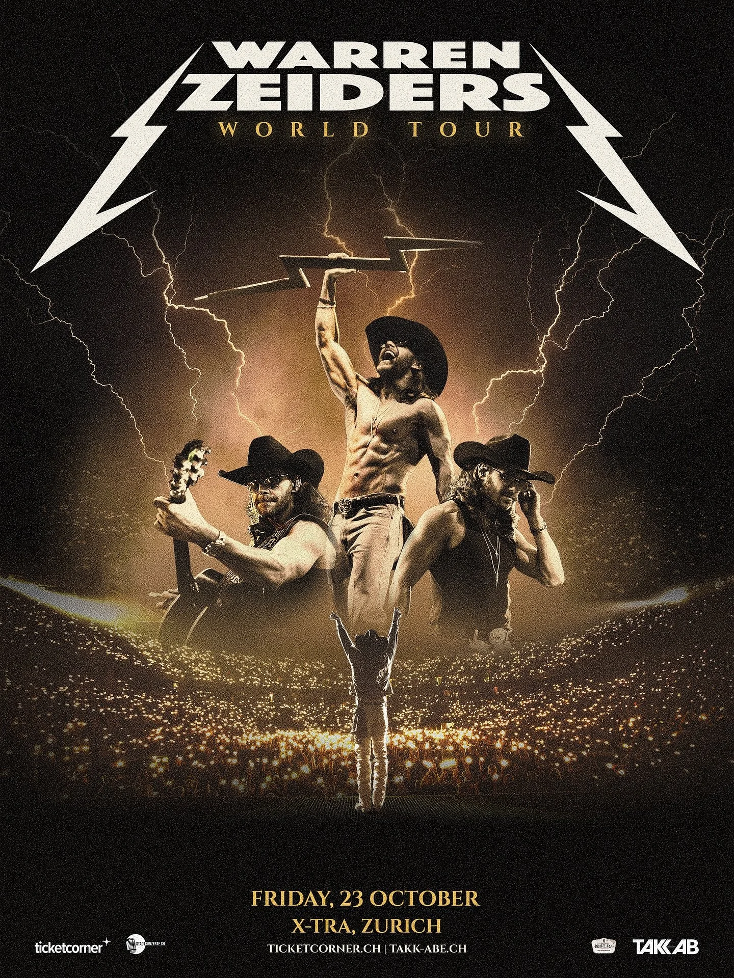 Get your tickets for @warrenzeiders !! See you Oct. 23rd ❤️⚡️ #warrenzeiders #country #music #xtra #switzerland #zurich #tour