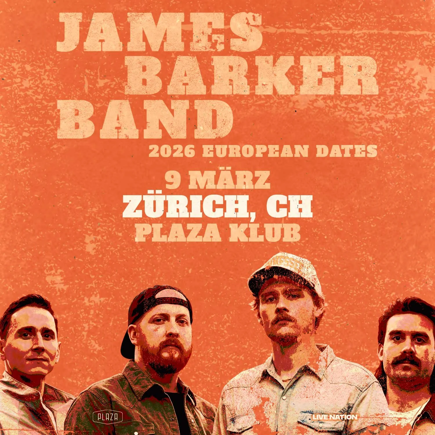james barker band - 2026 european tour