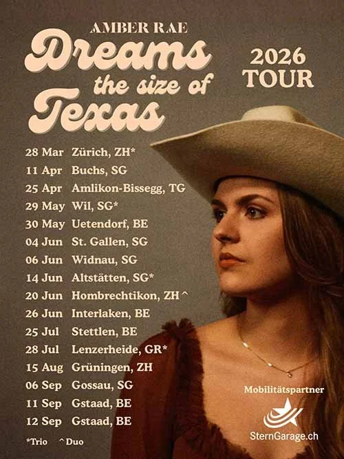 Amber Rae – Dreams the size of Texas 2026 Tour
