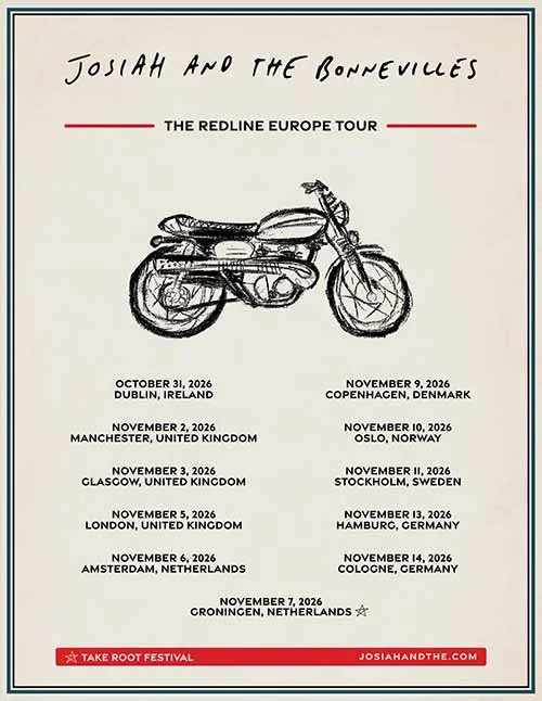 Josiah and the Bonnevilles – The Redline Europe Tour 2026