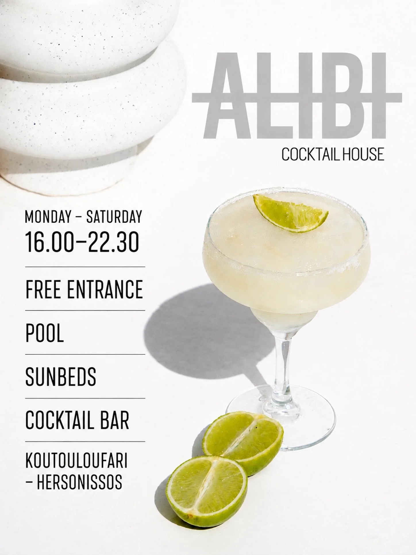 📍 Koutouloufari- Hersonissos. See you at @alibi_mg #crete #kreta