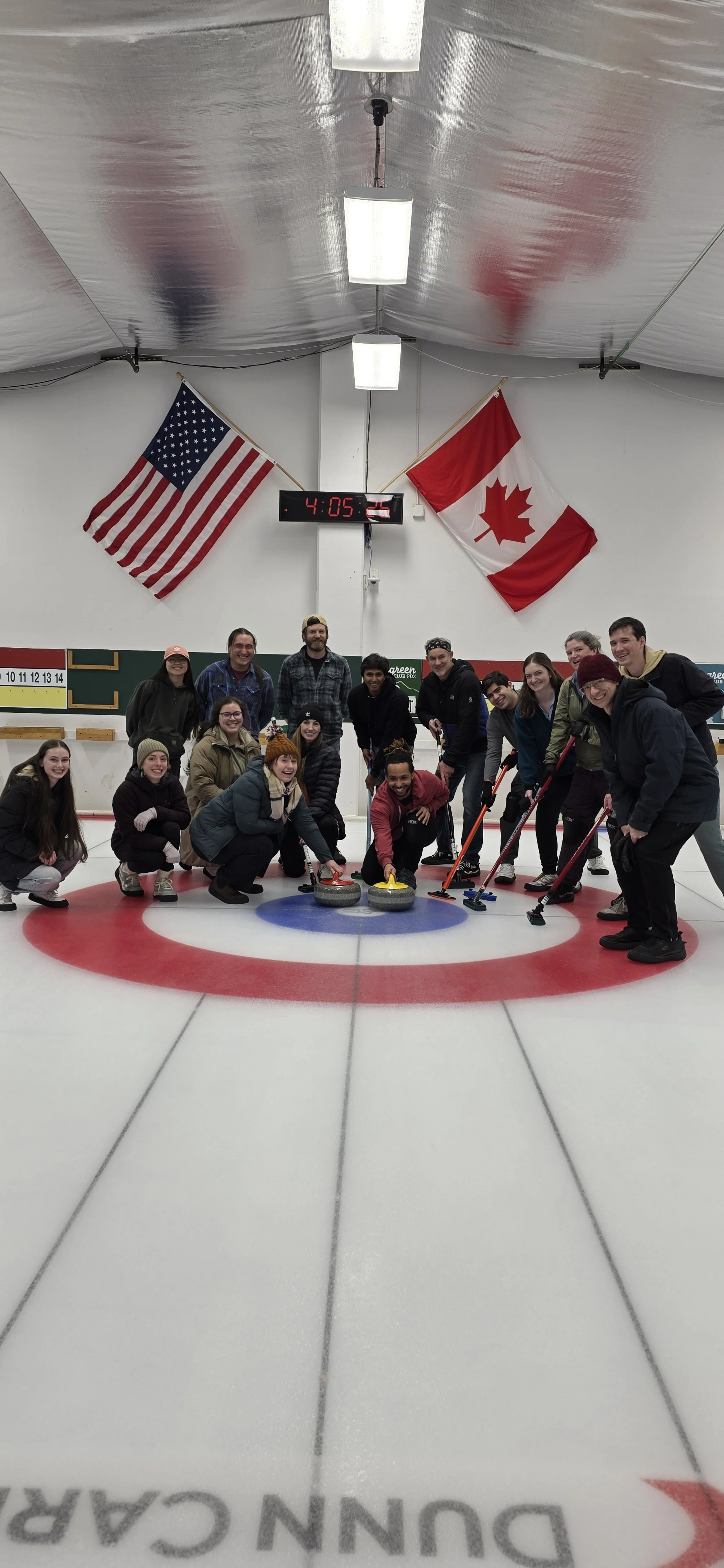 The Nechiporuk lab goes curling with the Pearson &amp; Chavali labs!
