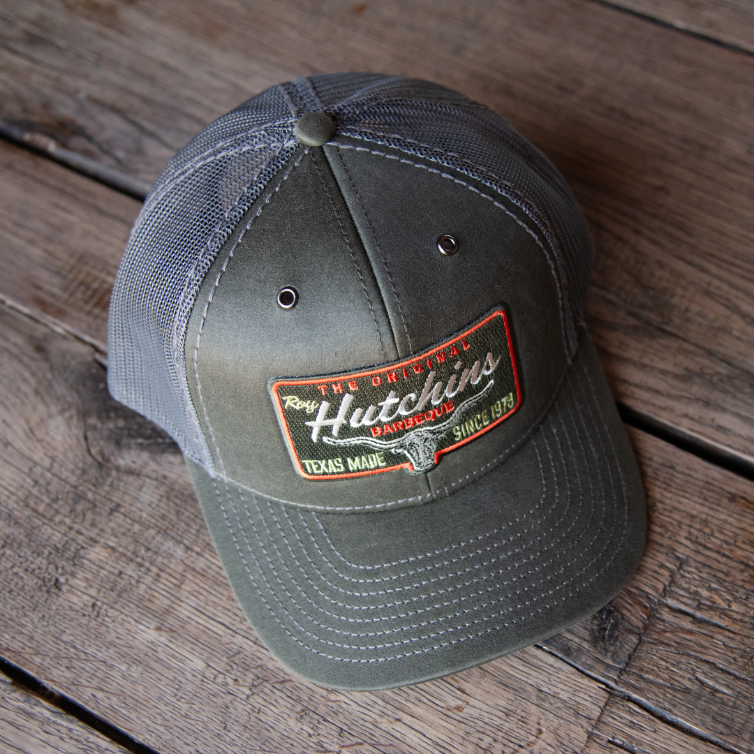 Dark Green Snapback with Dark Gray Mesh