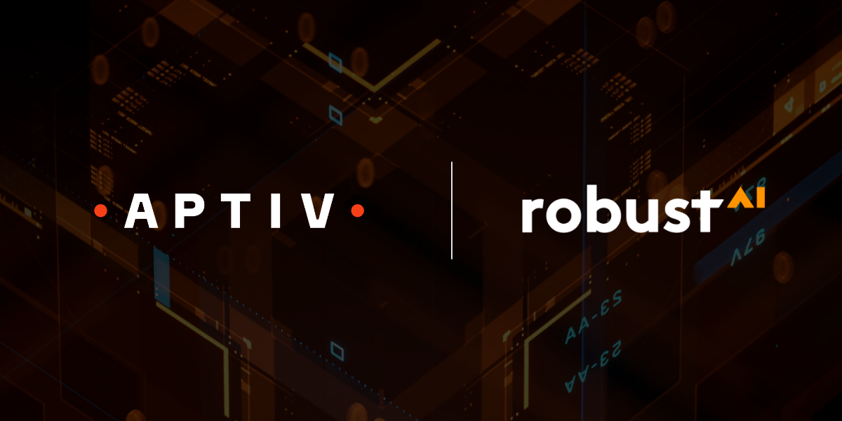 Aptiv and Robust.AI Logos