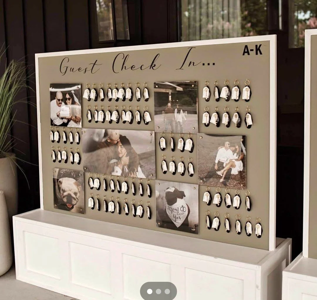 Large Guest Seating Chart Display
