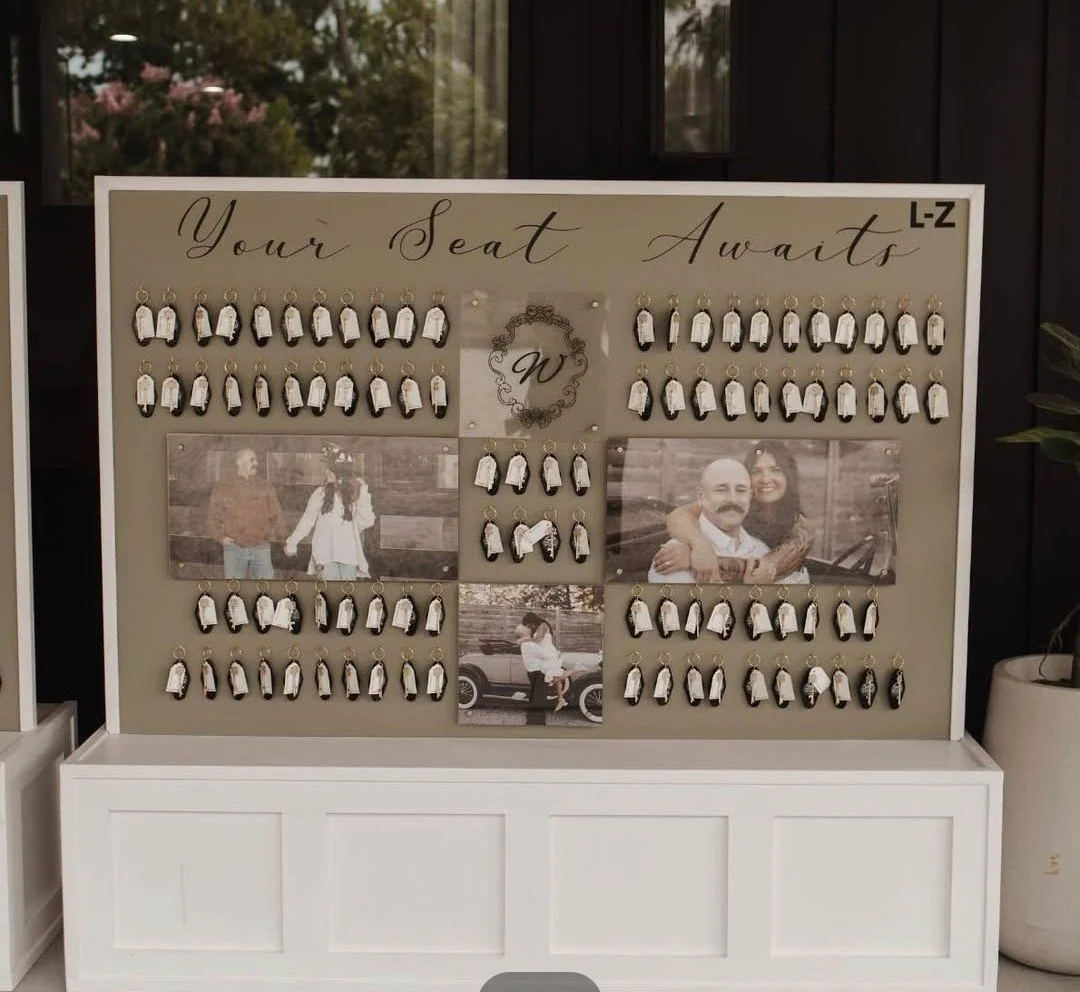 Large Guest Seating Chart Display