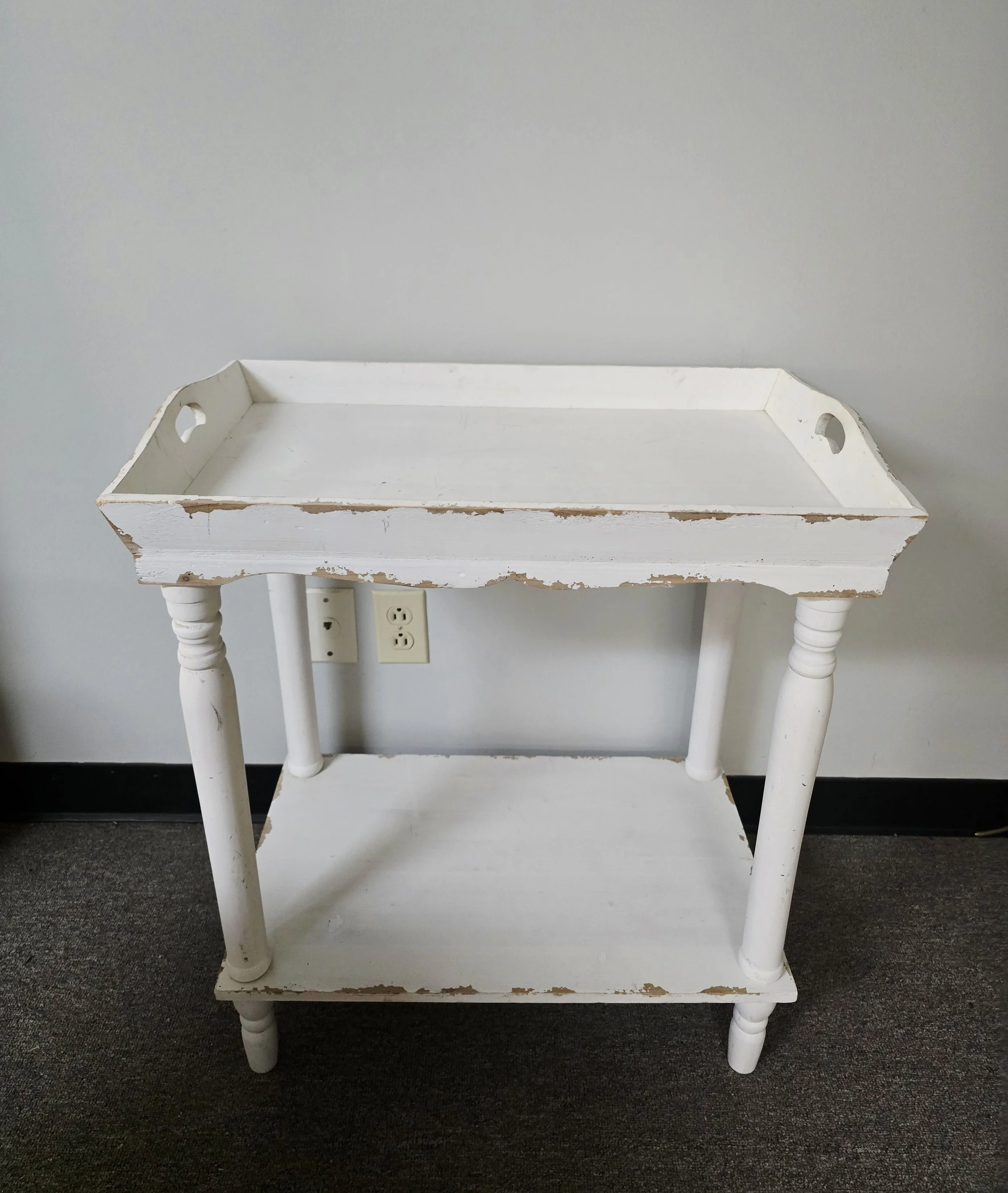 White Tray Table