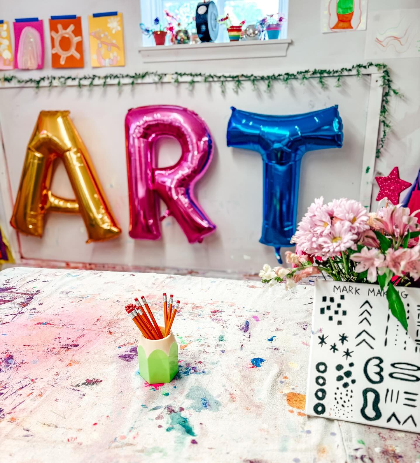 Tomorrow marks the very first day of hosting Summer Art programming in my very own studio. 🥹🥹🥹🥹 I&rsquo;m feeling all the feels today. ❤️🙏

See you in the morning!!!