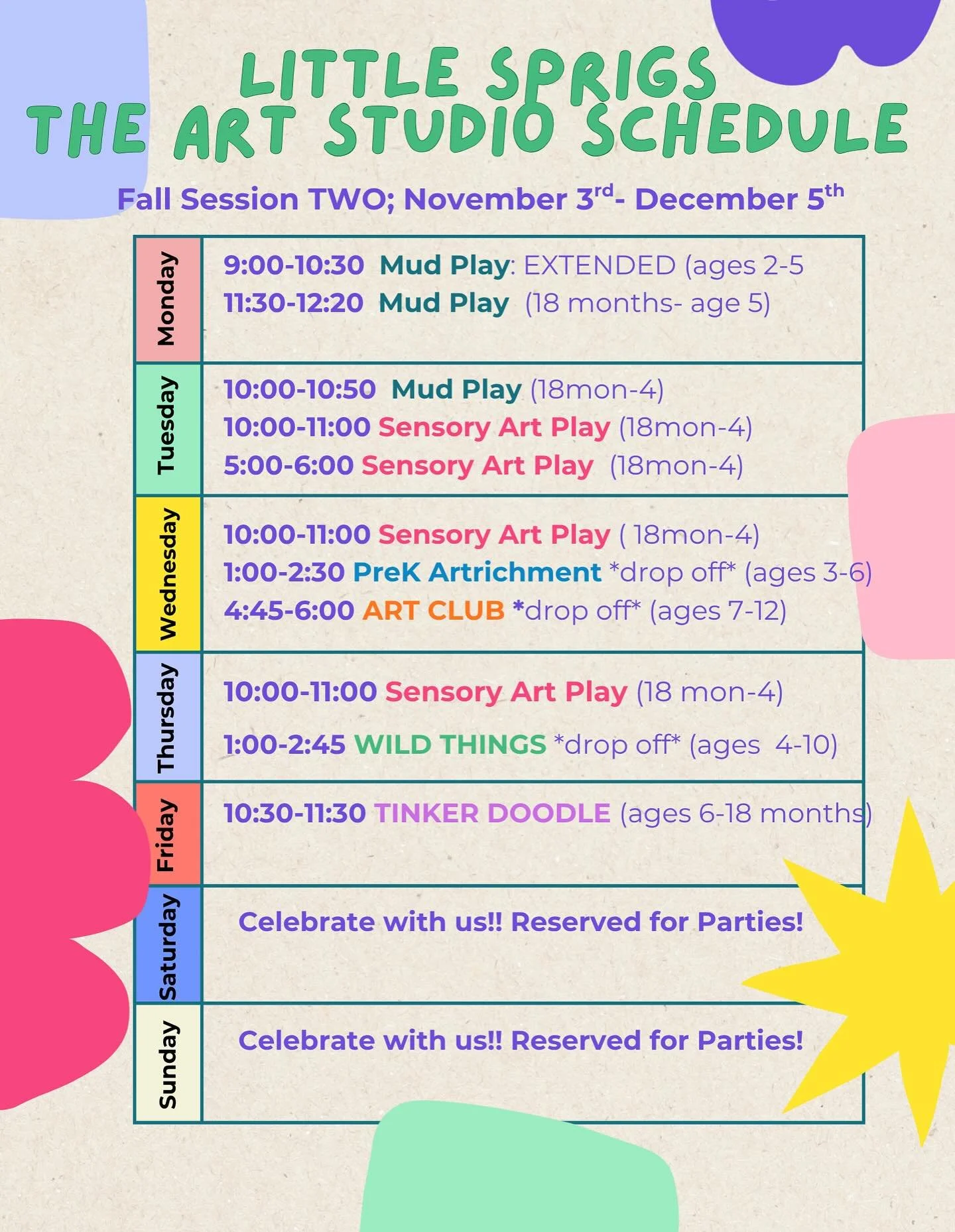 Fall Session TWO will be live for registration  this evening! Which class is your fave?!

We are scaling back slightly for this session with some changes: I will discuss in our stories throughout today and as always thank you all for being on this jo