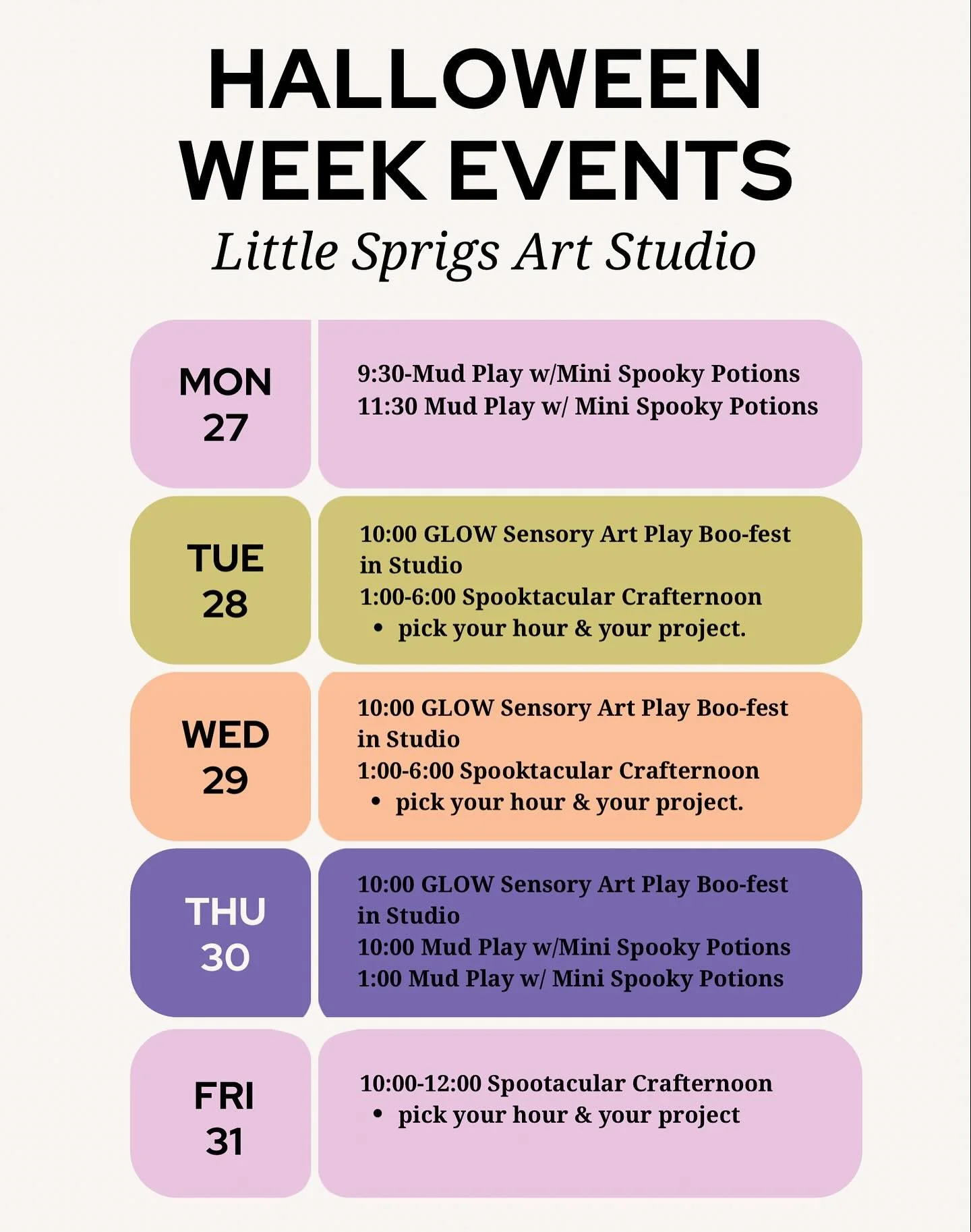 Ready for the most Spooktacular week ever???

Register on our website 👻