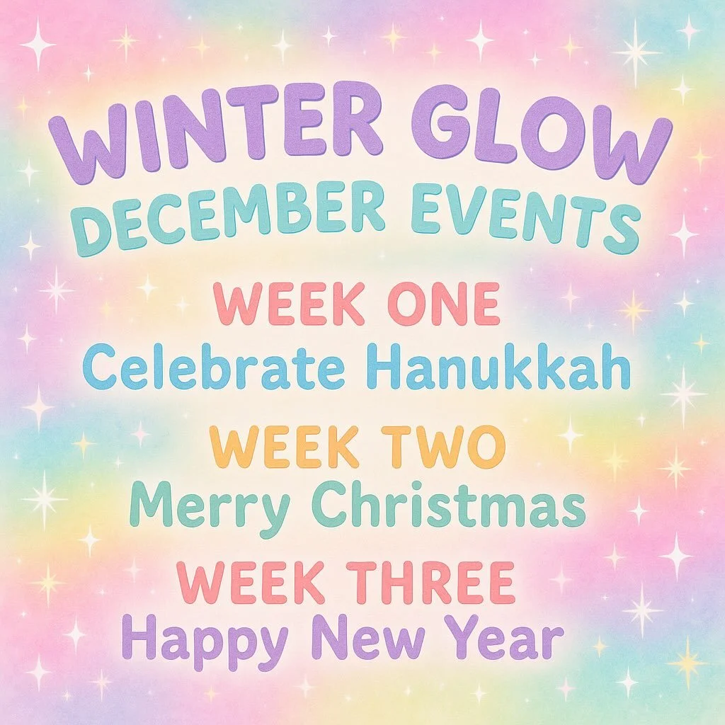 December is almost here!!!! We have an excited month of drop-in events planned all month long leading up to the New Year! 

Each week has multiple Sensory Art Play classes, drop off programs and from Pick &amp; Paint Crafternoons! Each week has its o