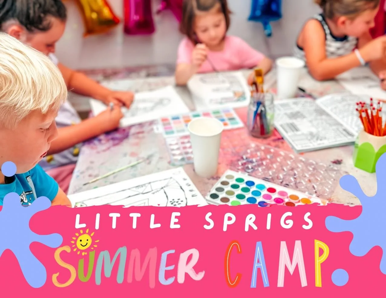 10 weeks of creative fun and you bet we are counting down the days! 

3 days a week for ages 5+
Thursday Mini camps for ages 3-6 (must be potty trained)
And Friday Crafty Camps filled with classic 90s summer fun every week! 

Early bird pricing avail