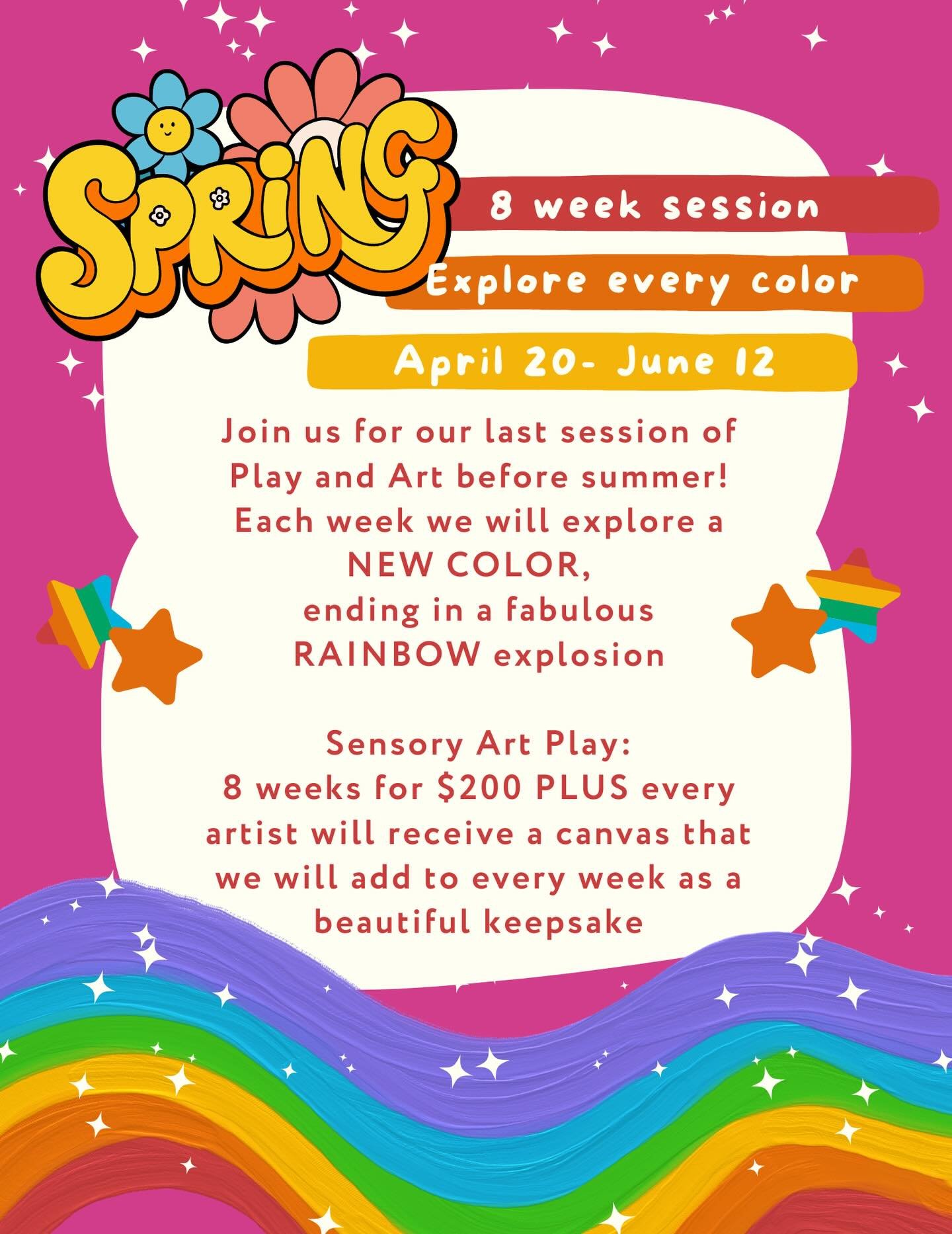 It&rsquo;s here!!! One last EPIC session before Summer and we&rsquo;re going out in the most Little Sprigs way - celebrating every color of the rainbow (and a monochrome week thrown in for fun)&hellip; ending in a rainbowific celebration
🌈🌈🌈🌈🌈🌈