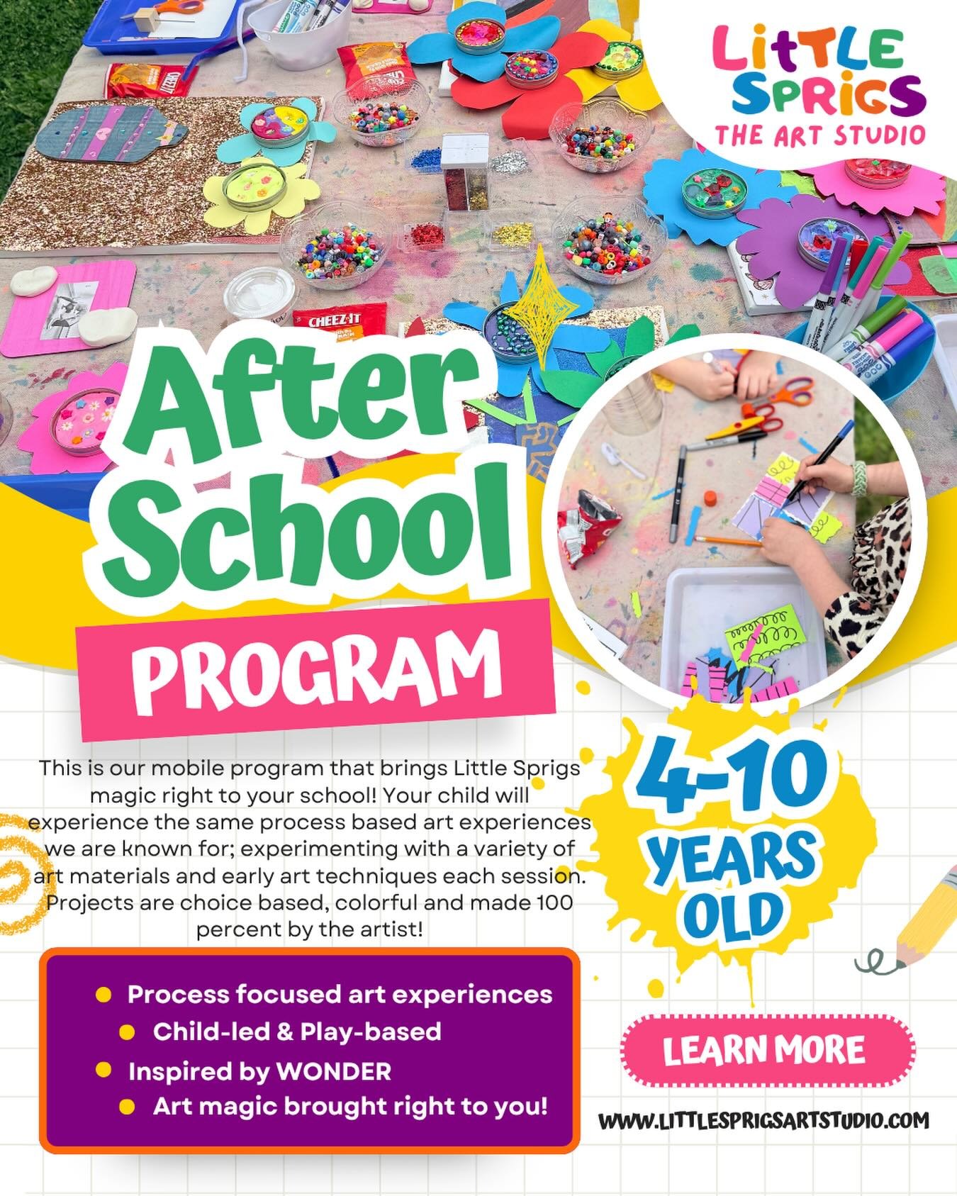 We keep planning ahead for FALL (which is crazy to say when we haven&rsquo;t even begun our summer programming) but here we are&hellip;. If you know a school that may be interested in hosting little sprigs as an afterschool enrichment option- let&rsq