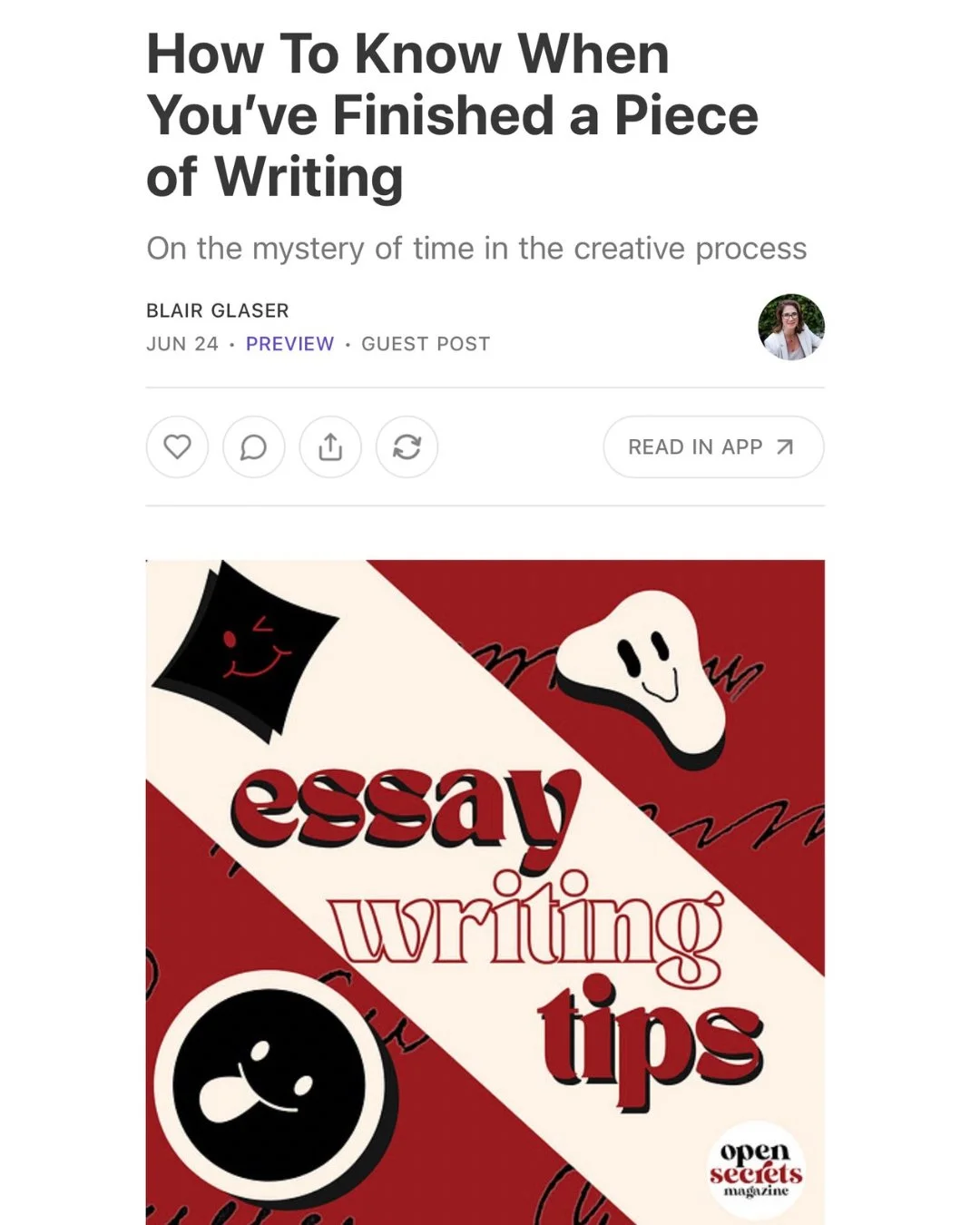 How to Know When You’ve Finished a Piece of Writing