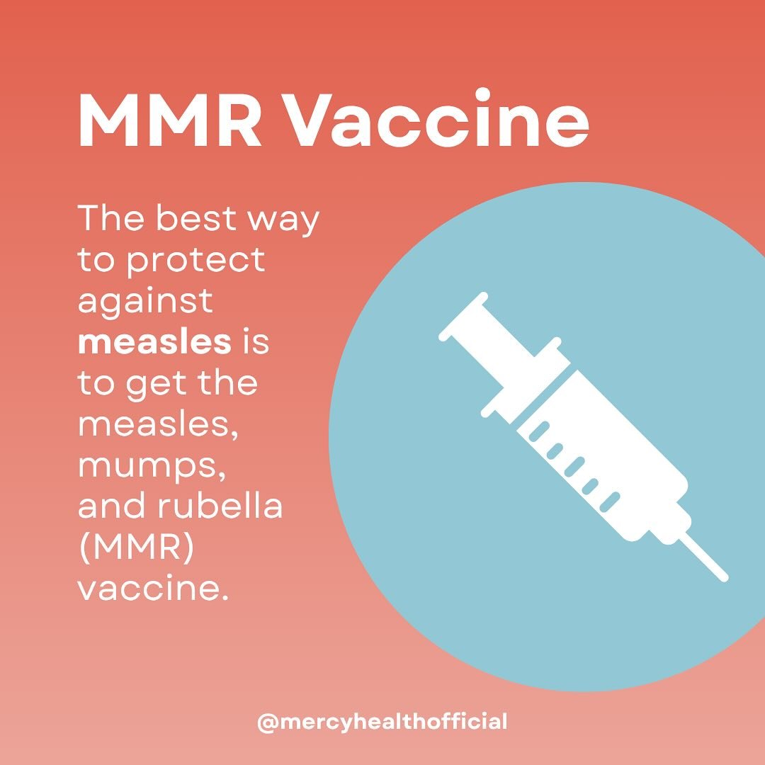 Measles can be dangerous and lead to complications, especially for babies and young children. The best way to protect against measles is to get the measles, mumps, and rubella (MMR) vaccine. Two doses are recommended for best protection (CDC).	

#mer