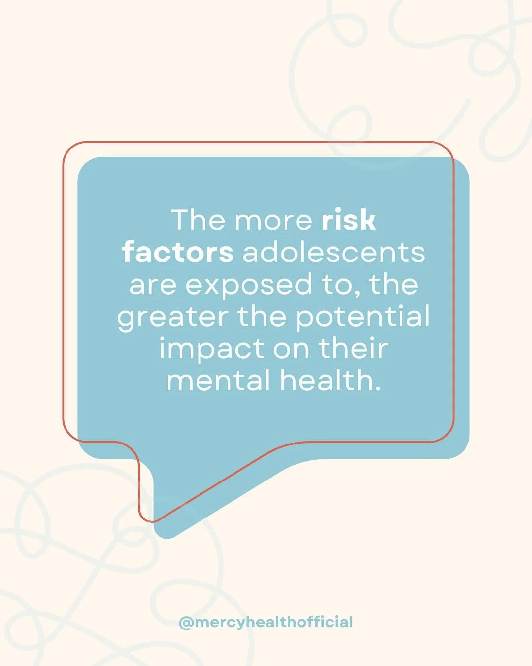 Multiple factors affect mental health. The more risk factors adolescents are exposed to, the greater the potential impact on their mental health (WHO). It is crucial to address the needs of adolescents and provide support and resources for their ment