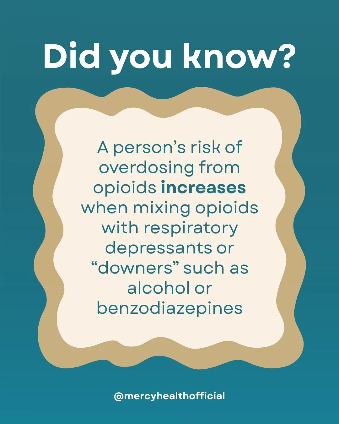 Several factors can increase a person&rsquo;s risk of overdosing. One of them includes mixing opioids with respiratory depressants or &ldquo;downers&rdquo; such as alcohol or benzodiazepines (mass.gov). Protect yourself and your loved ones by staying