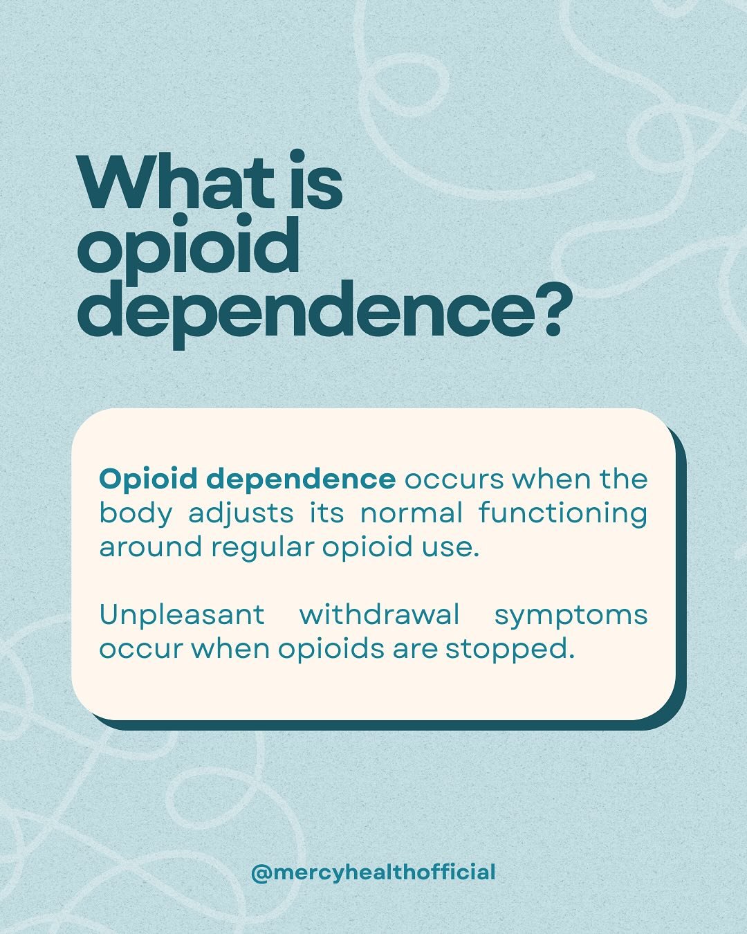 Prescription opioids carry serious risks of opioid use disorder and overdose. Opioids can slow a person&rsquo;s breathing, often a sign associated with an opioid overdose that can cause death. The use of prescription opioids can have several side eff