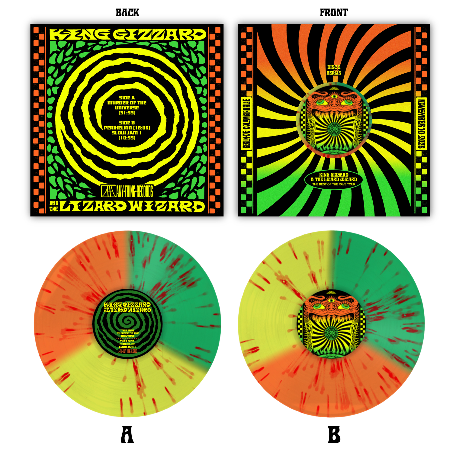 King Gizzard Rave Tour '25 No Repeats Box Set — Any Thing Records, LLC