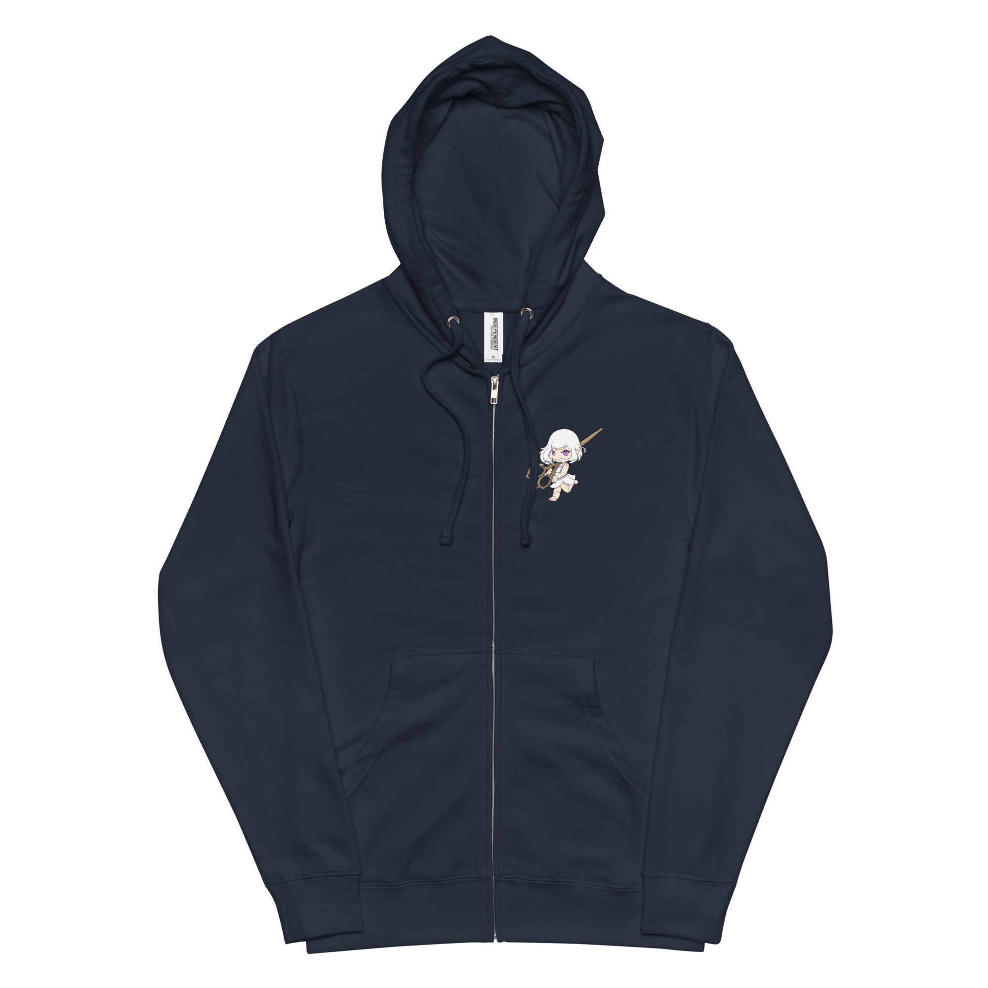 unisex-fleece-zip-up-hoodie-classic-navy-front-68744b4fdf781.jpg