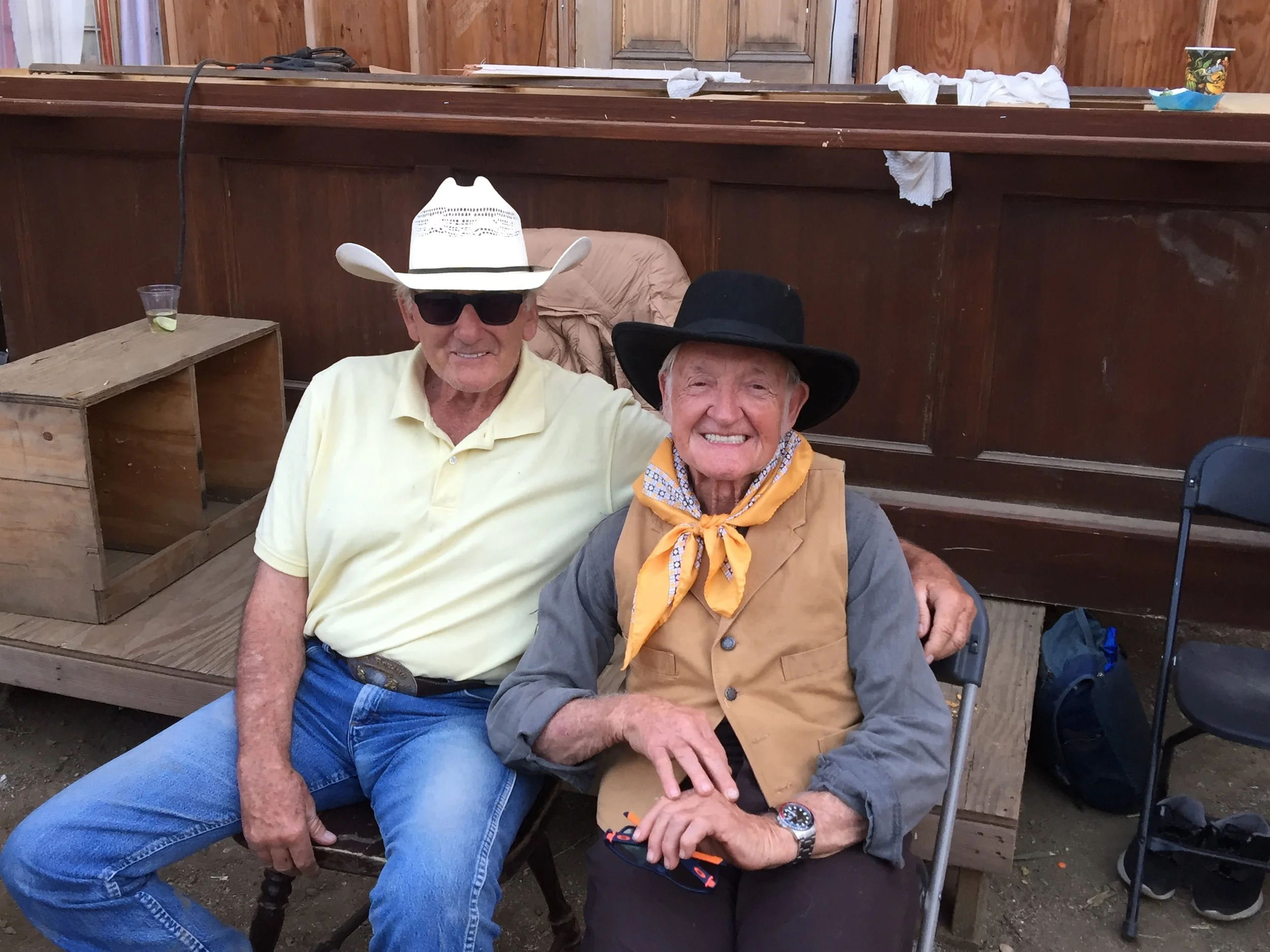 Monty Cox with Terry Leonard