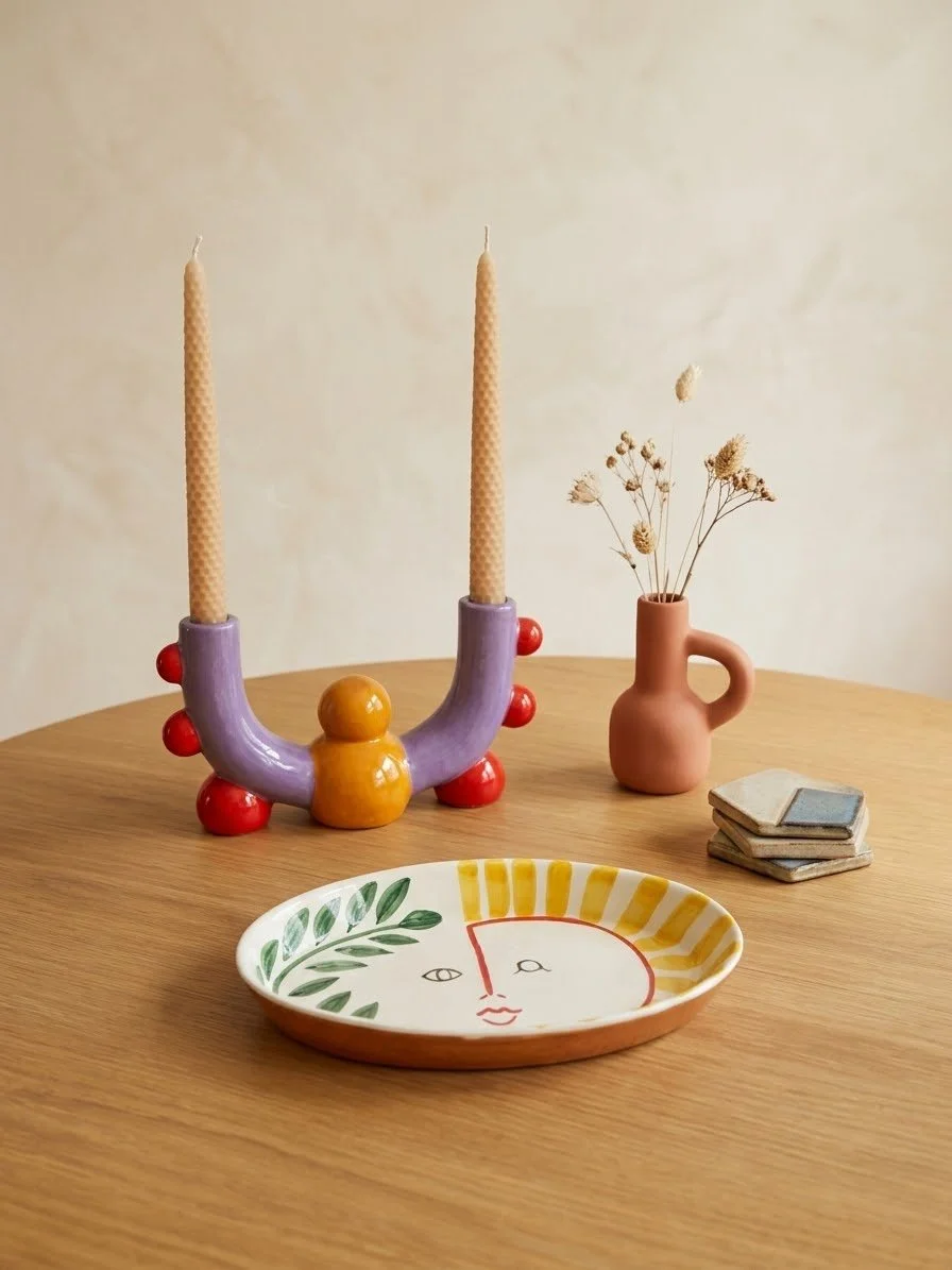 CANDELABRO CERAMICA