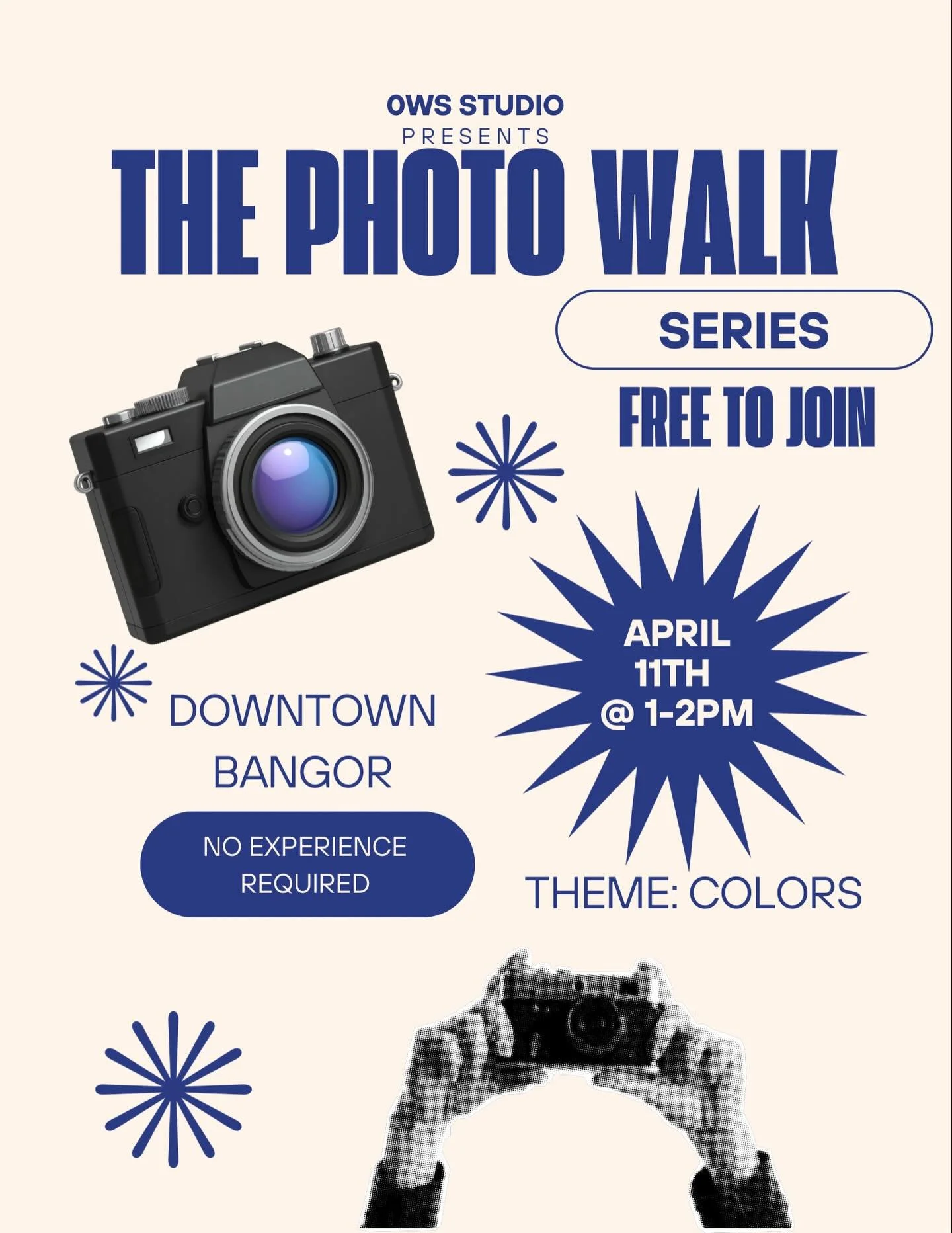 ‼️NEW FREE EVENT SERIES IN #BANGORME ‼️

Hi friends, I&rsquo;m happy to announce &ldquo;The photo walk series&rdquo; 🫶🏼📸

No experience needed! 

A opportunity to meet and create with people of the local communities! Tho first theme is colors, a w
