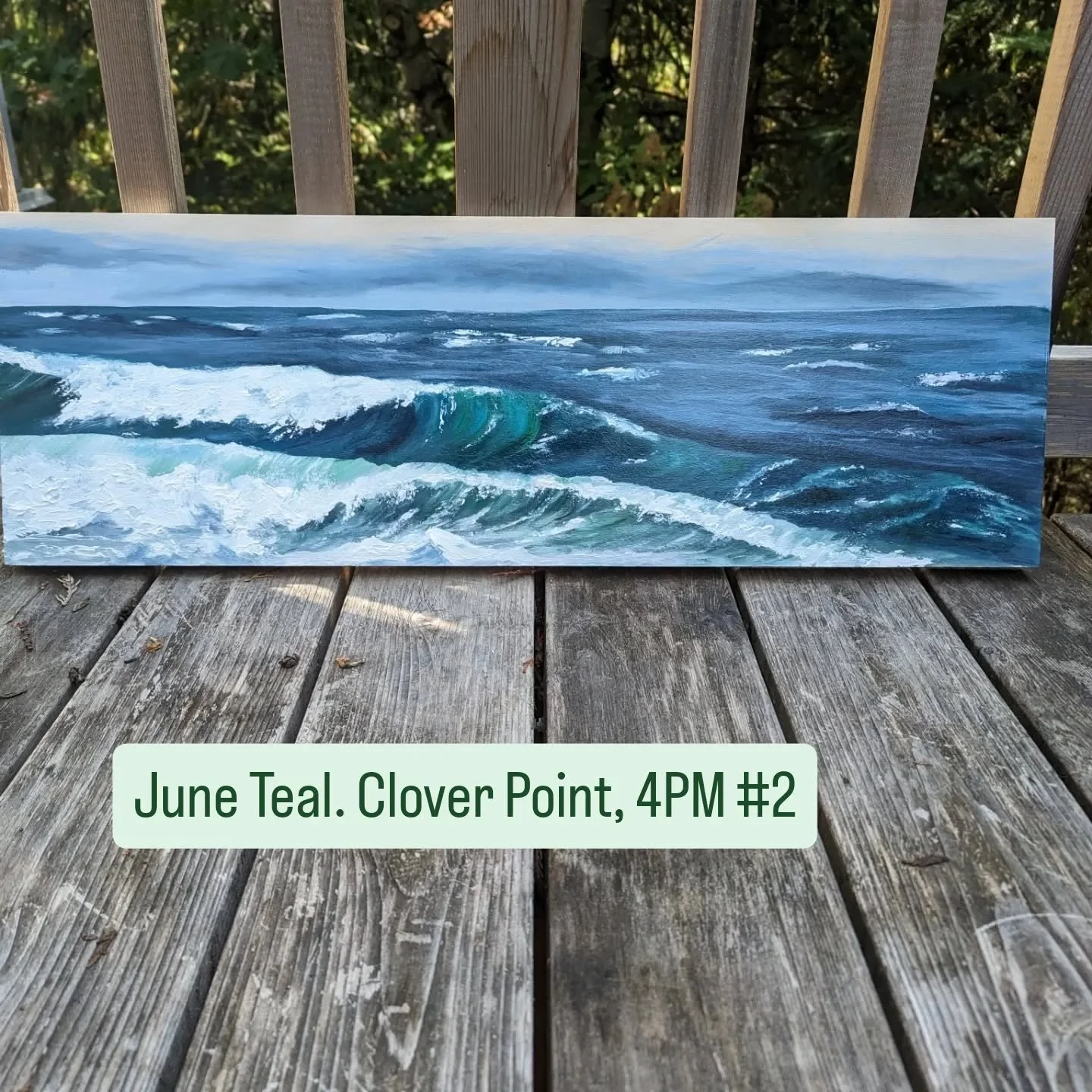 Part Two of the original paintings to find homes at @artistree.festival  this past weekend 🌊🏵️.

Summer waves &amp; light are so different than in the fall &amp; winter. Happy to share these moments with the new owners these pieces.

#yyjart #seasc