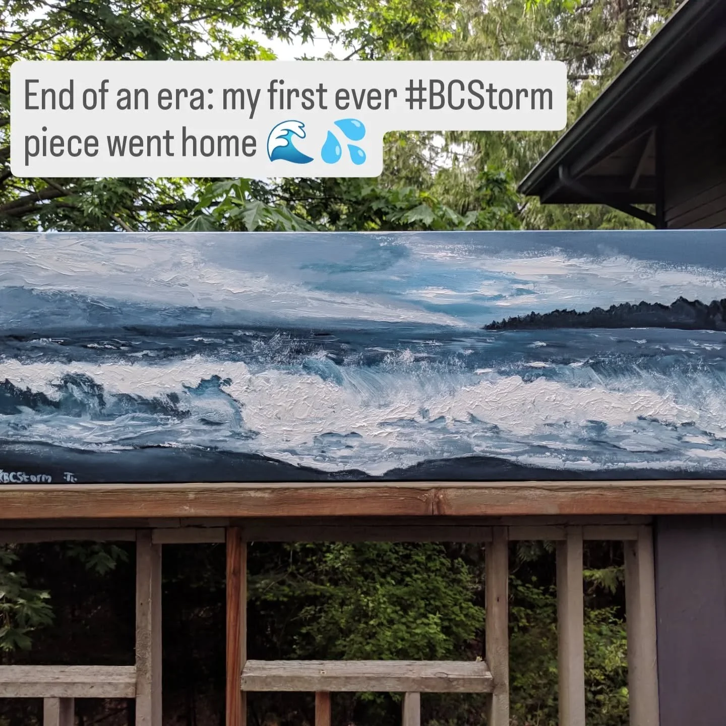 The final 🔴paintings of last weekend...
We raised $95 for ALS Society of BC, which I'm looking forward to passing along shortly. 🙏🏻🙏🏻🙏🏻

These pieces hold importance to my (still fairly new) art practice, as they mark certain milestones in my 