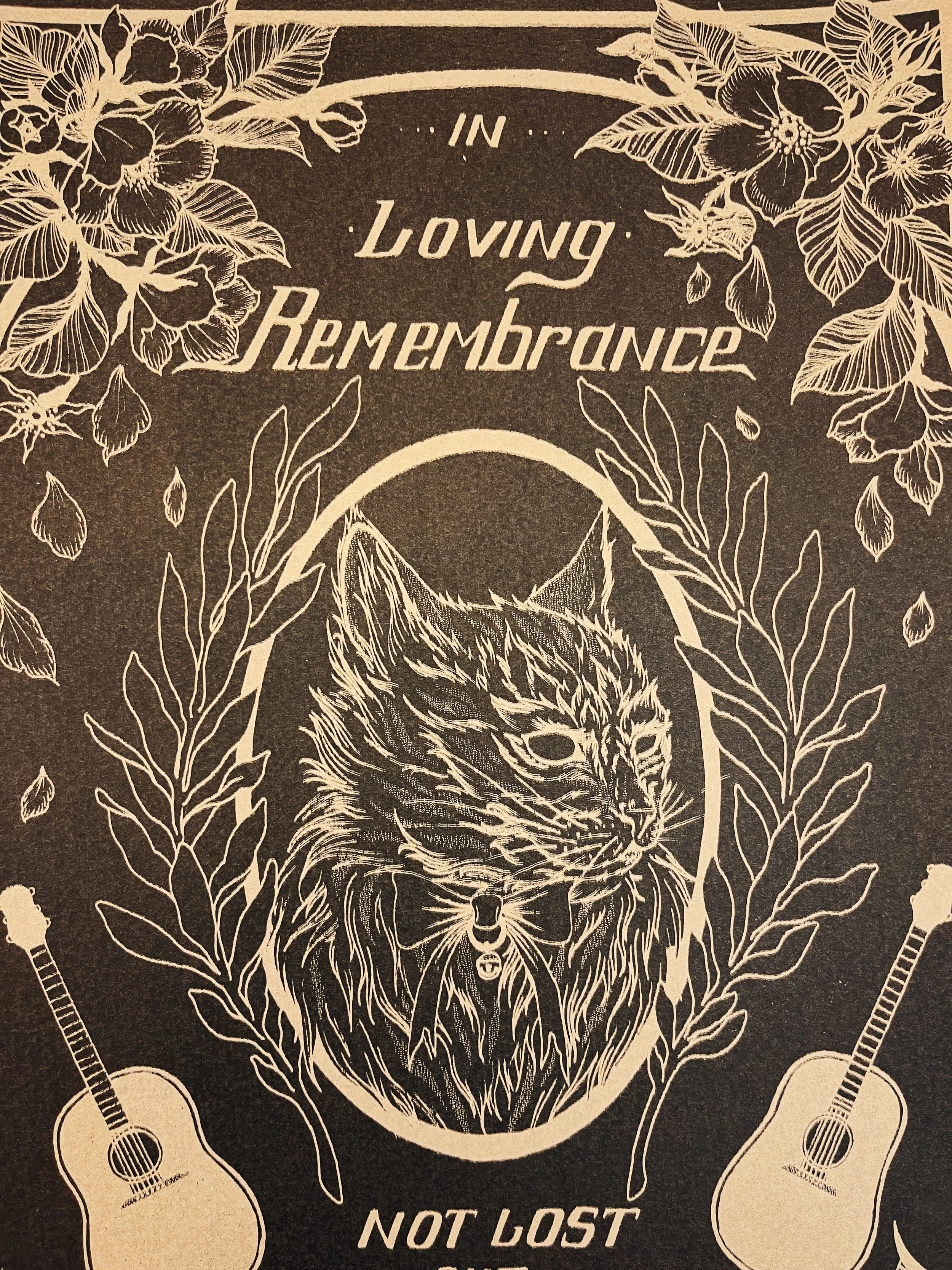 Mourning card. 2023.