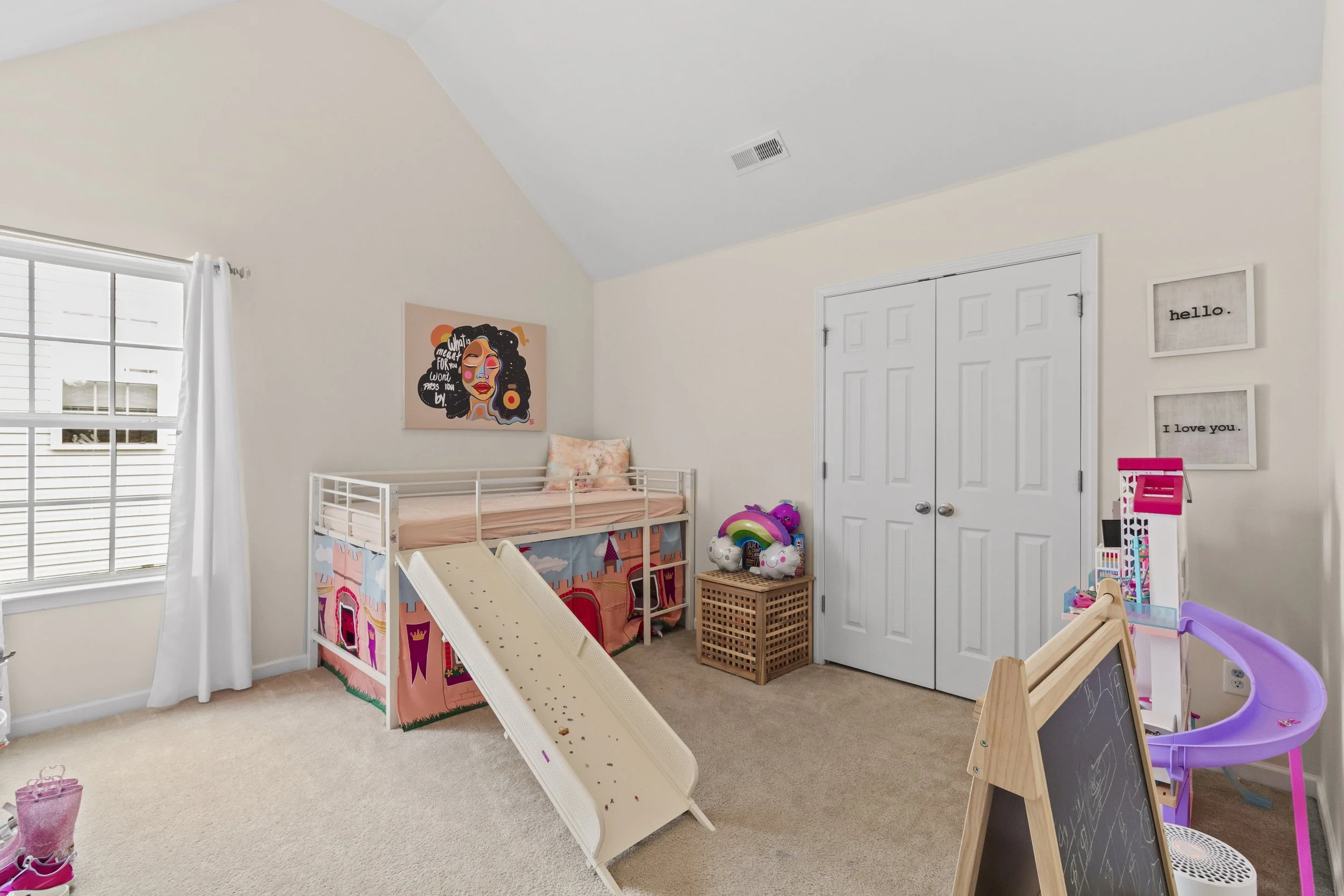 Charlotte interior styling girls room refresh before young child furnishings existing decor OnStyleLiving NC