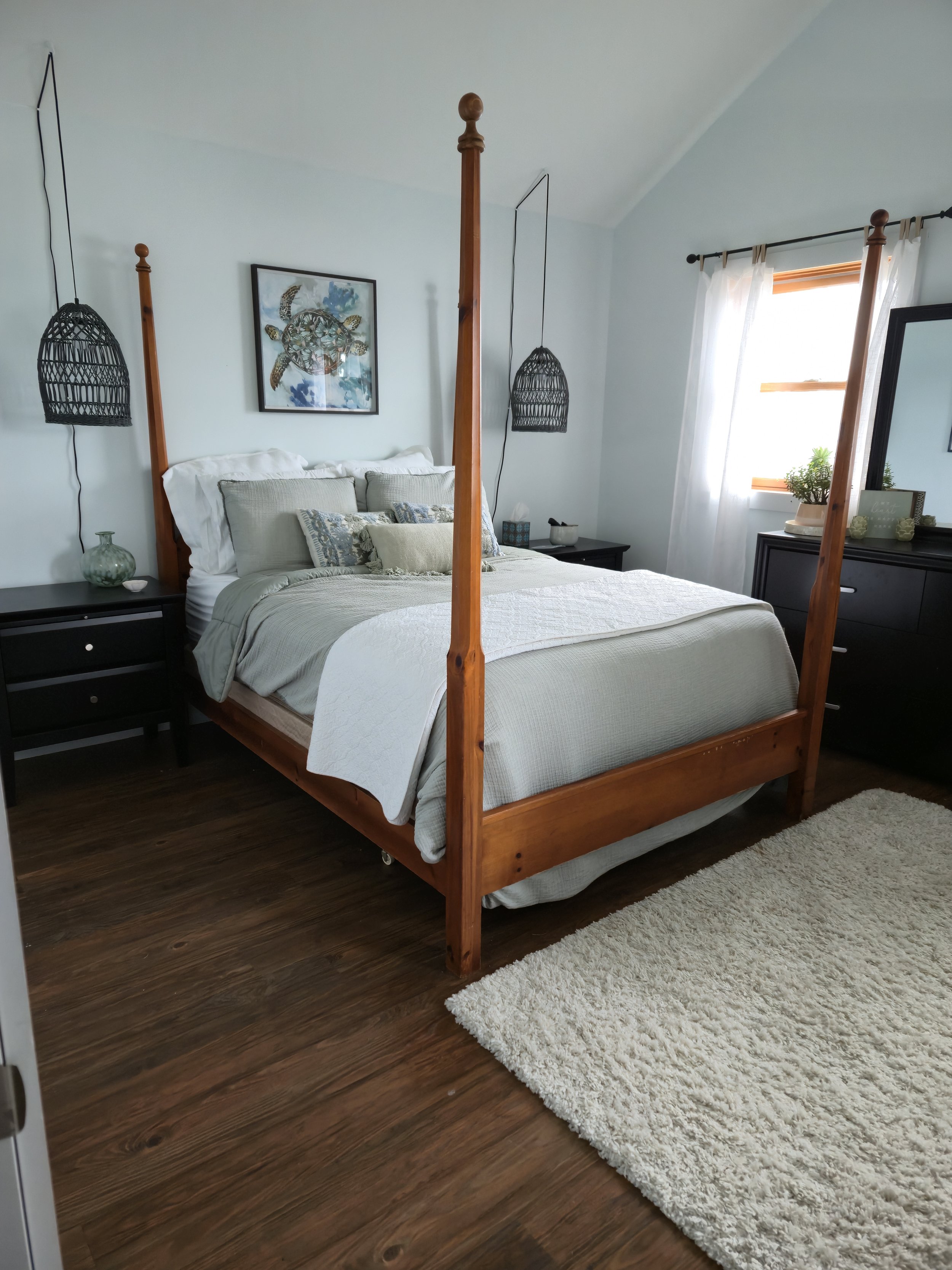 Charlotte home staging styled bed room2 NC