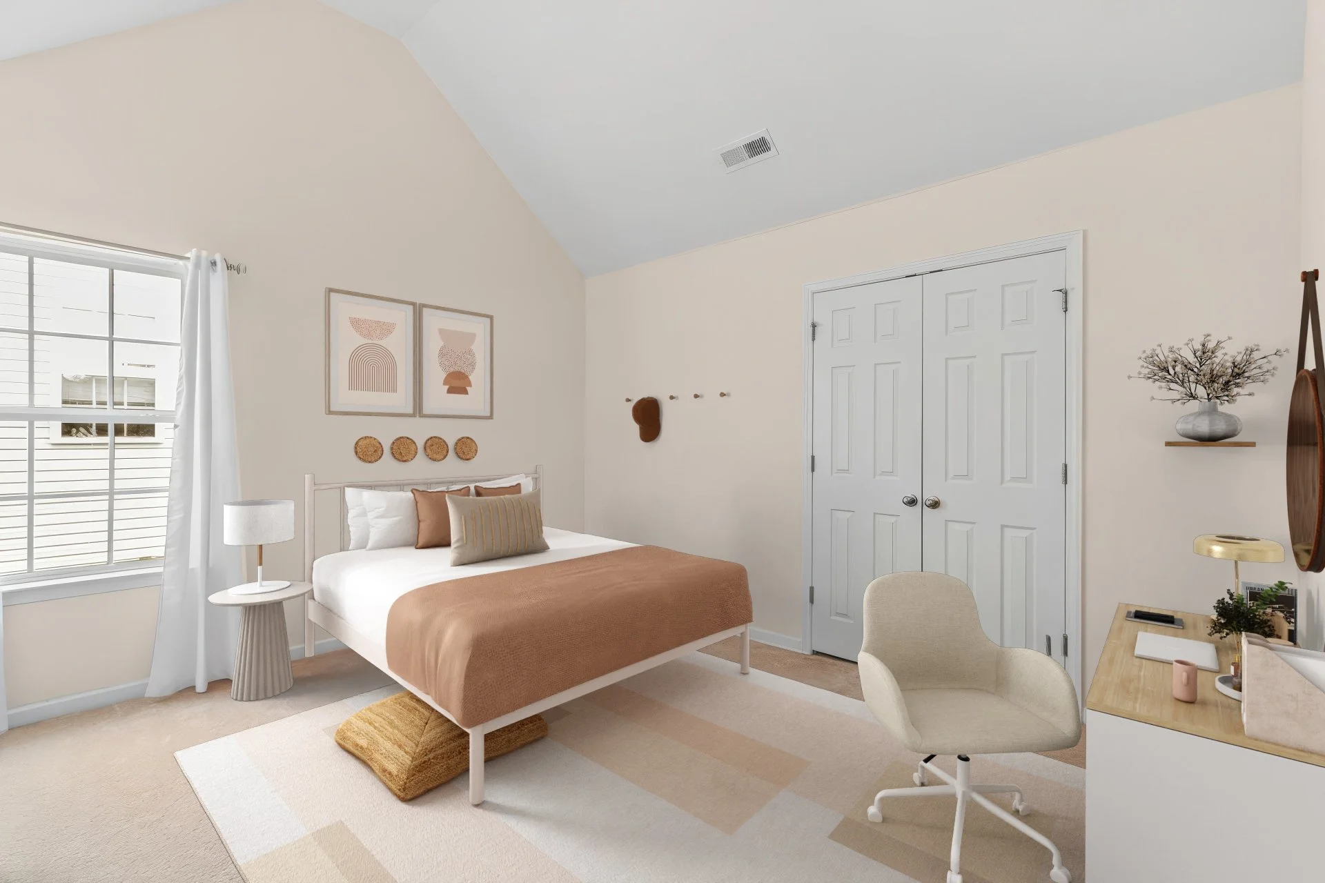 Charlotte interior styling teenage girls room refresh after new furnishings modern accessories same wall color OnStyleLiving NC