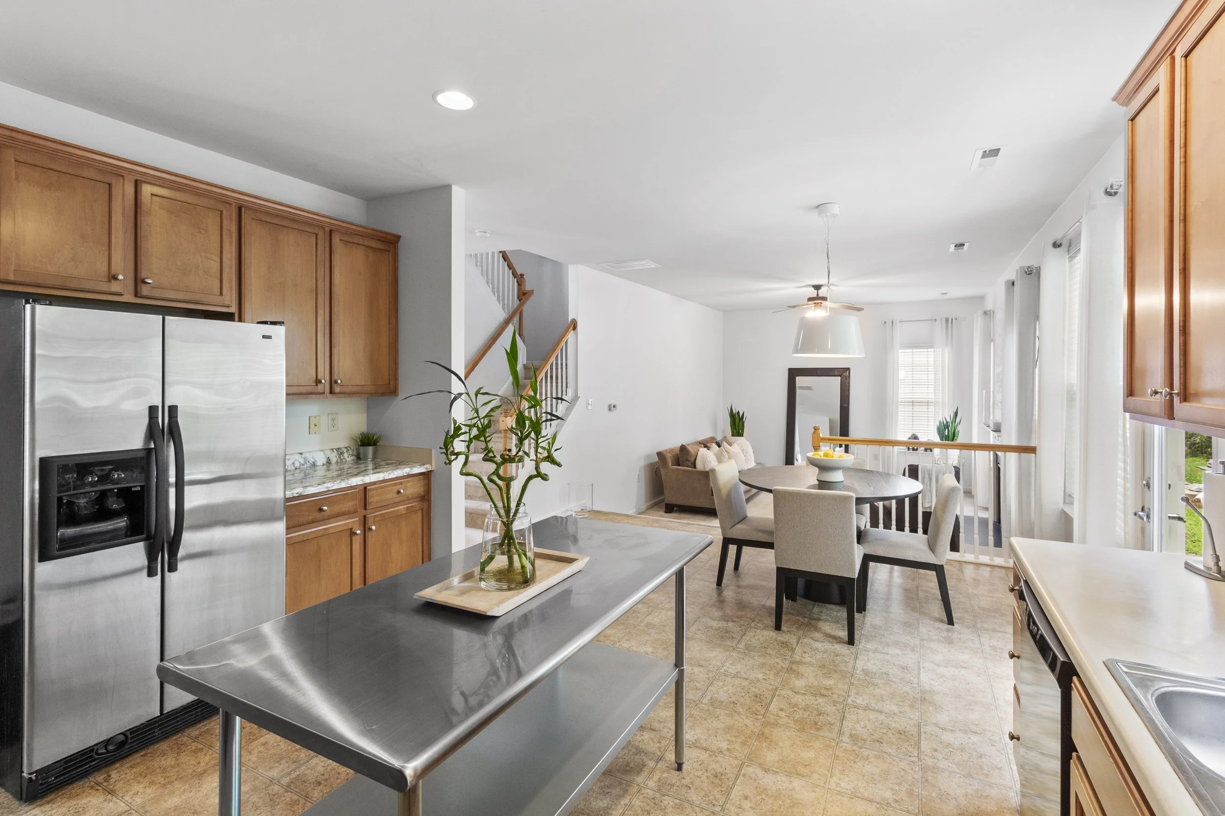 Charlotte home staging styled kitchen NC