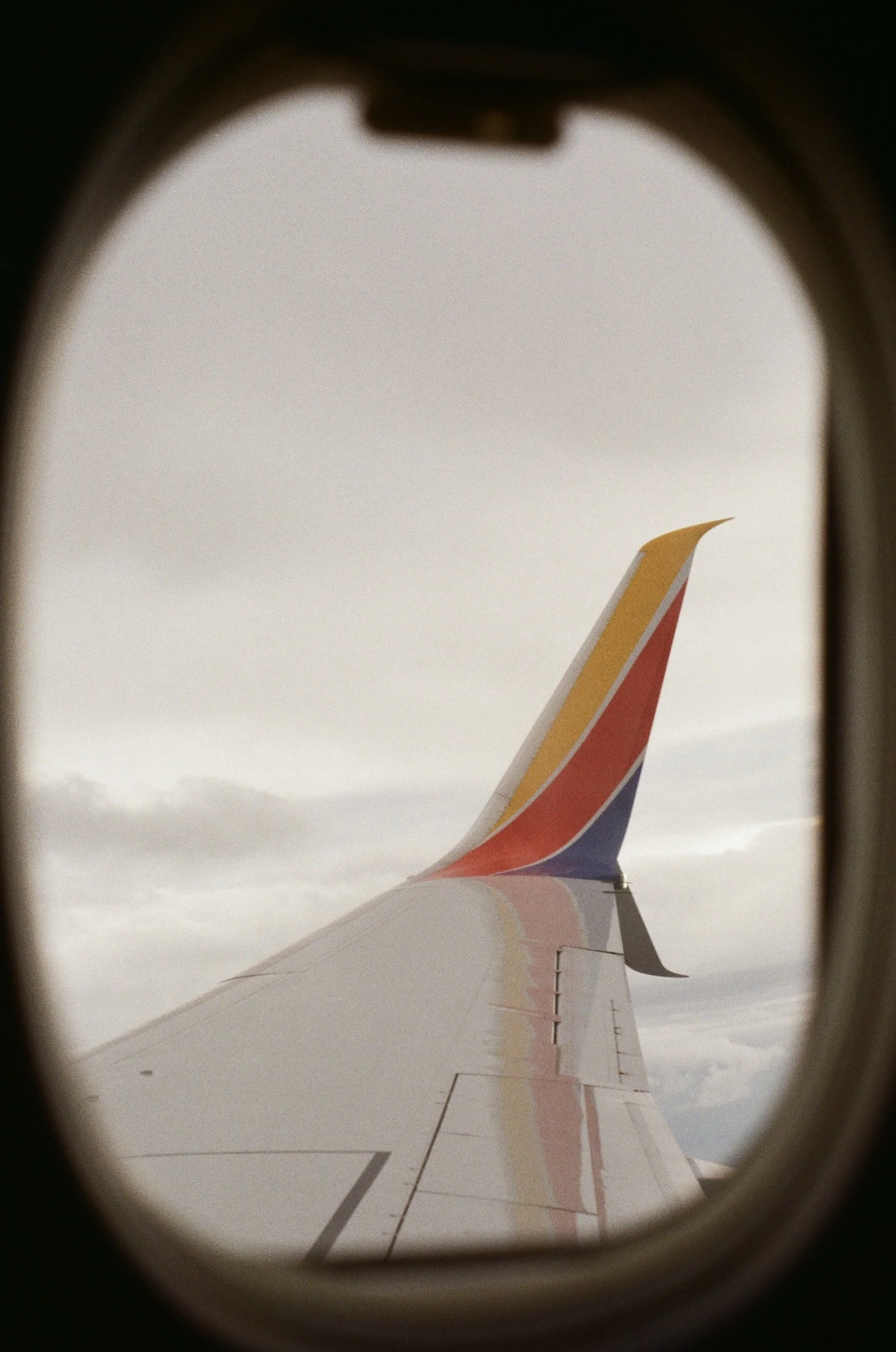 An airplane in the sky