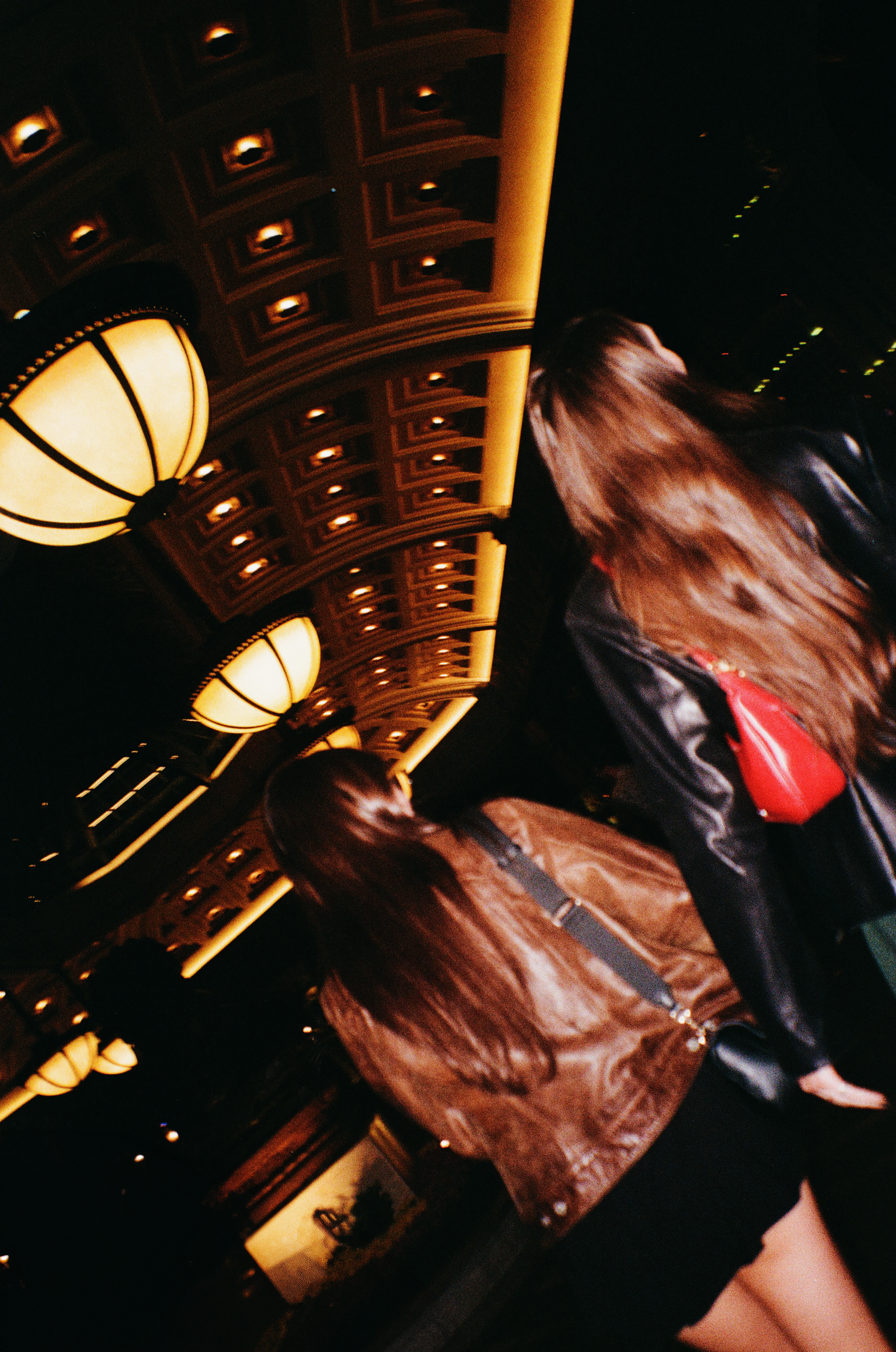 Two women walking in Las Vegas