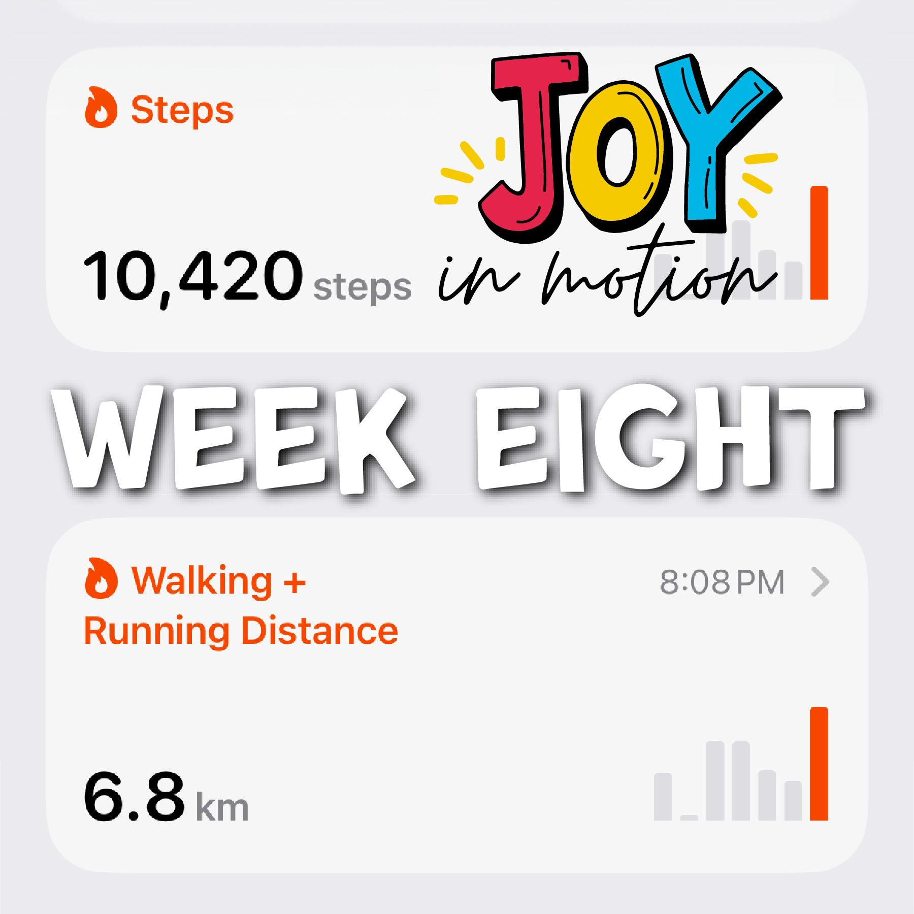 Joy in Motion : WEEK EIGHT