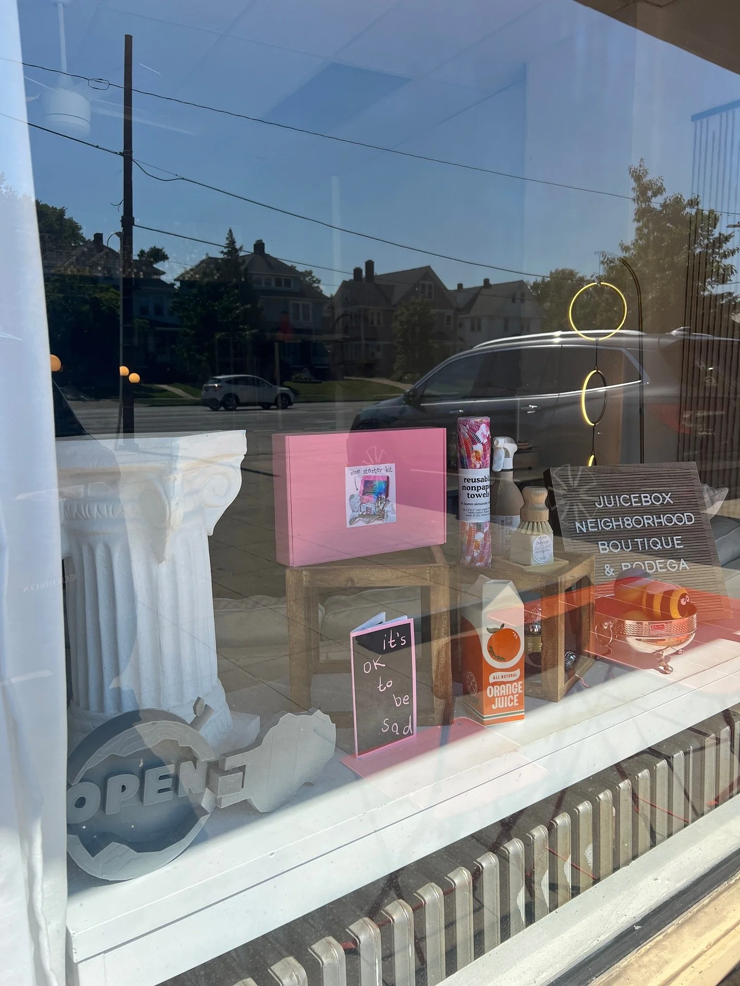 Movin&rsquo; and groovin&rsquo; and finally put a lil somethin&rsquo; somethin&rsquo; in the window. 

New awning coming this weekend, window signage soon. That ADHD procrastination is real&hellip;. Excited to have some branding visible on the outsid