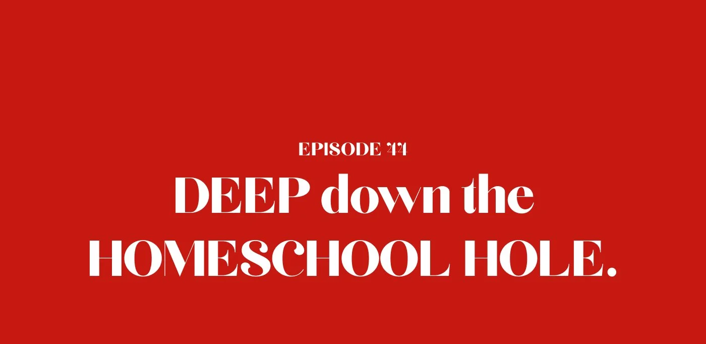 44: DEEP down the HOMESCHOOL HOLE.