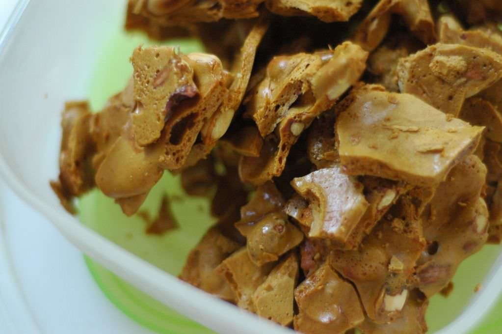 Whole-Food Peanut Brittle. In July.