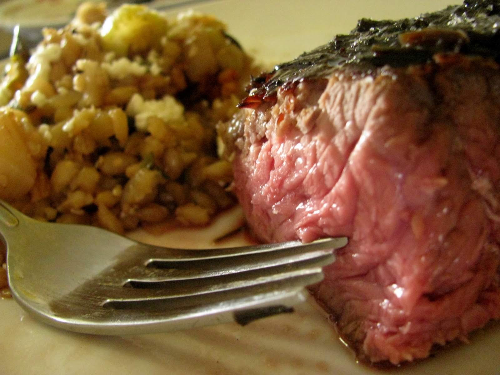 Peppercorn Steak. Minus the peppercorns. Accidentally.