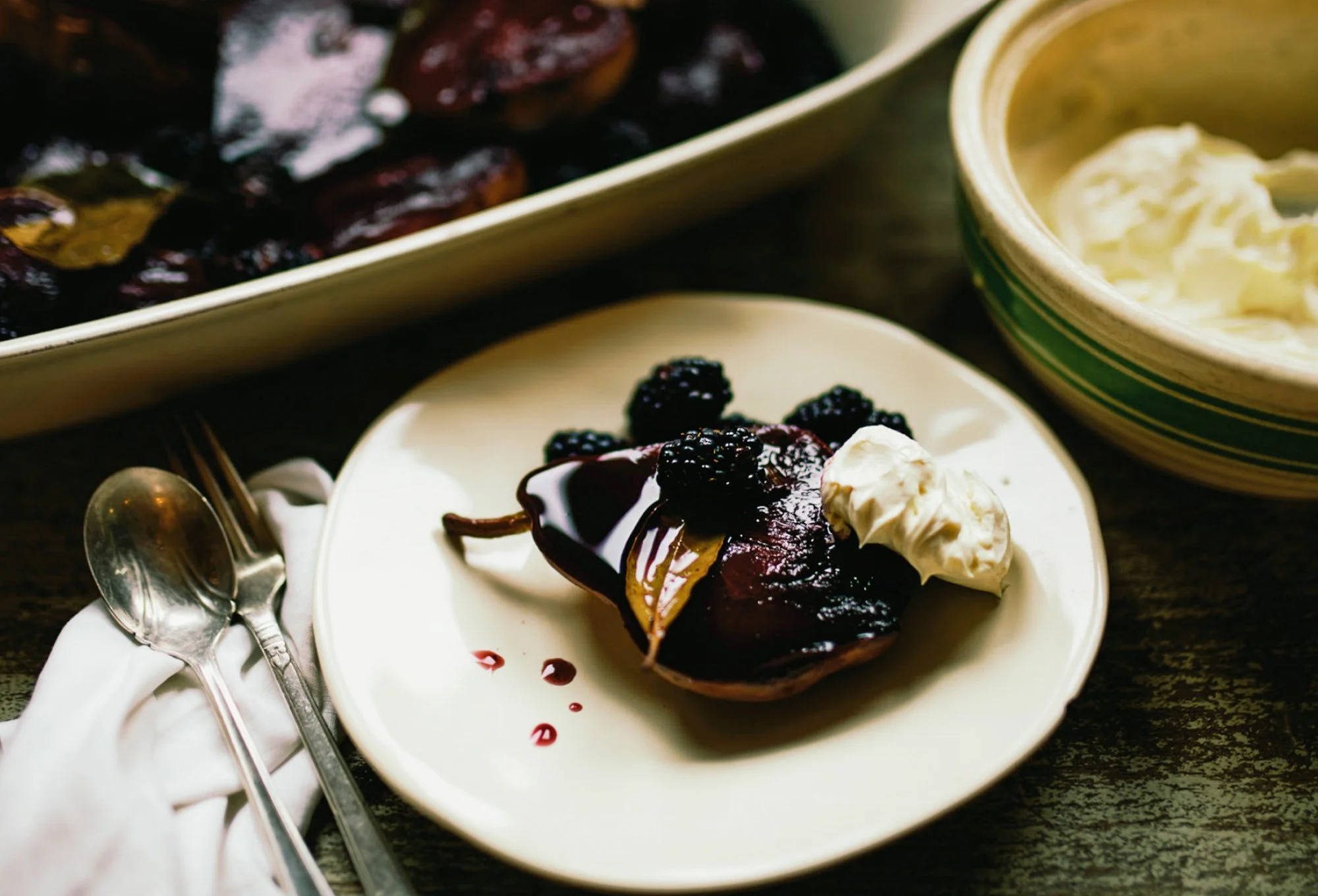 I Need You to Meet Ludivine (+ Wine-Poached Pears)