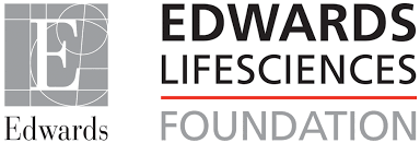 Edwards Lifesciences Foundation logo with stylized letter 'E' and geometric design.