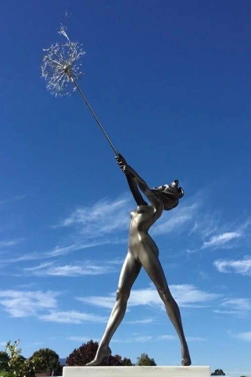 Bronze nude sculpture