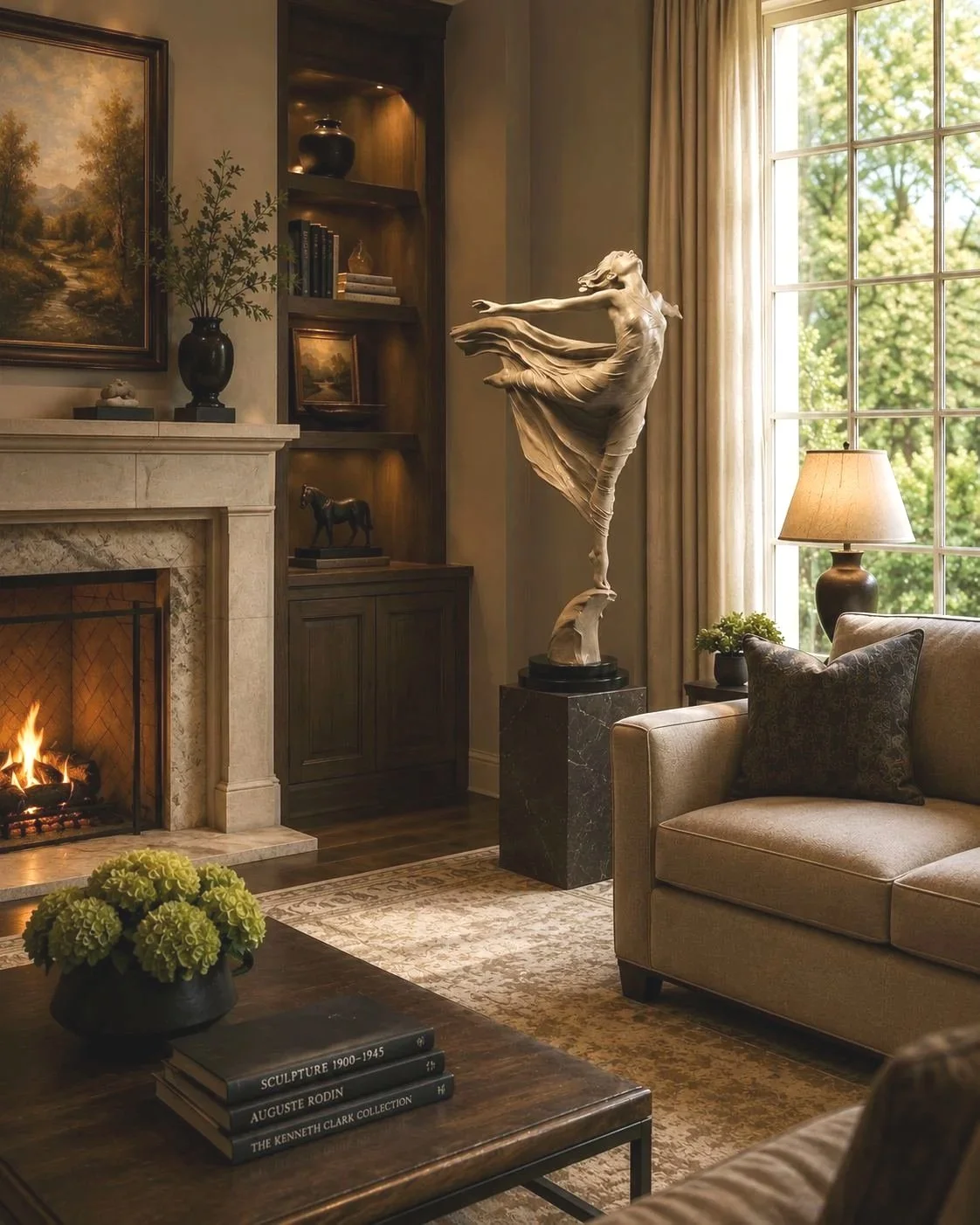 Ascending by Karl Jensen on display in a living room